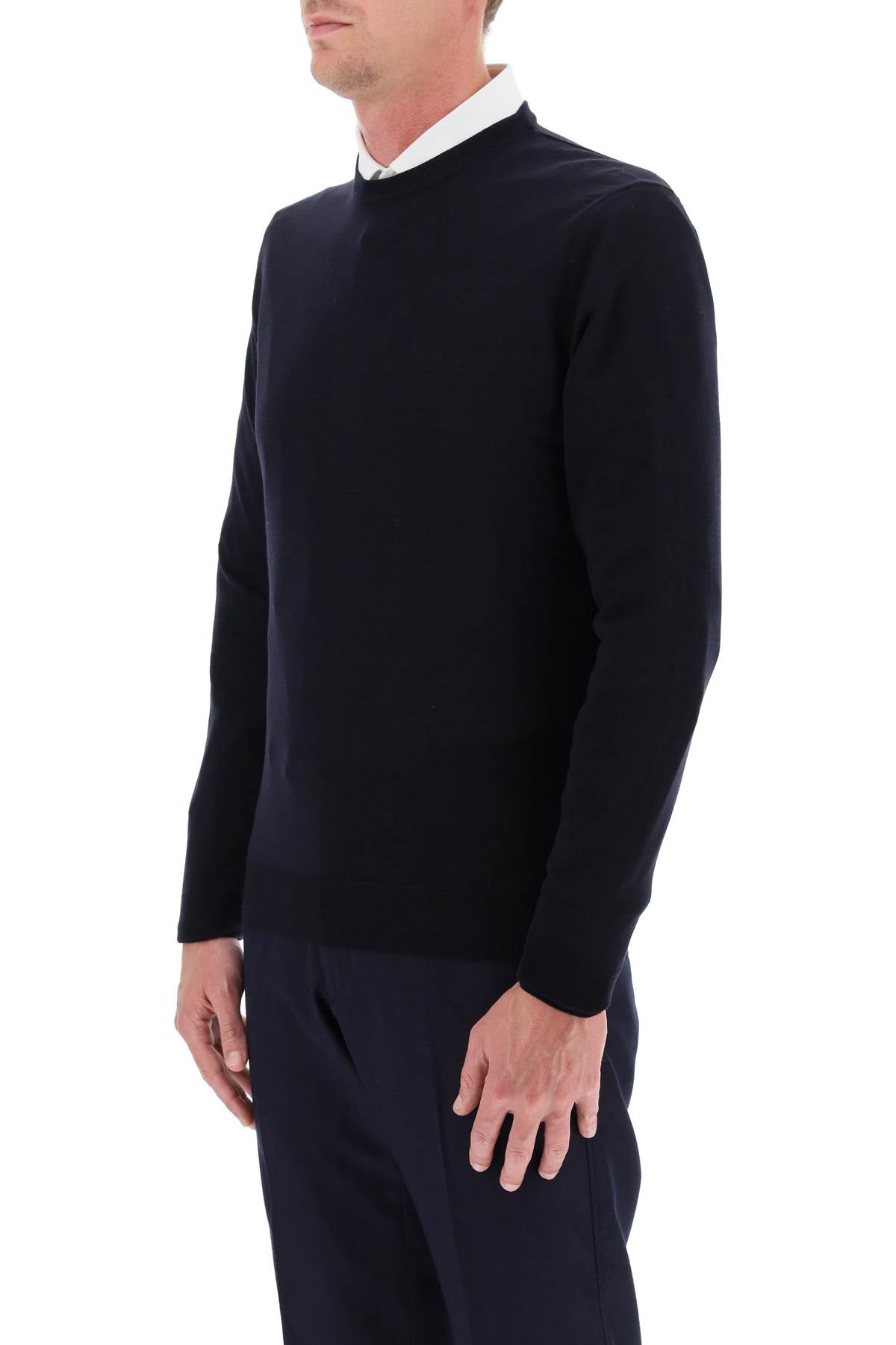 DRUMOHR Classic Wool Crew-Neck Pullover for Men
