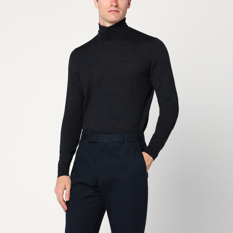 DRUMOHR Men's Wool Turtleneck Sweater