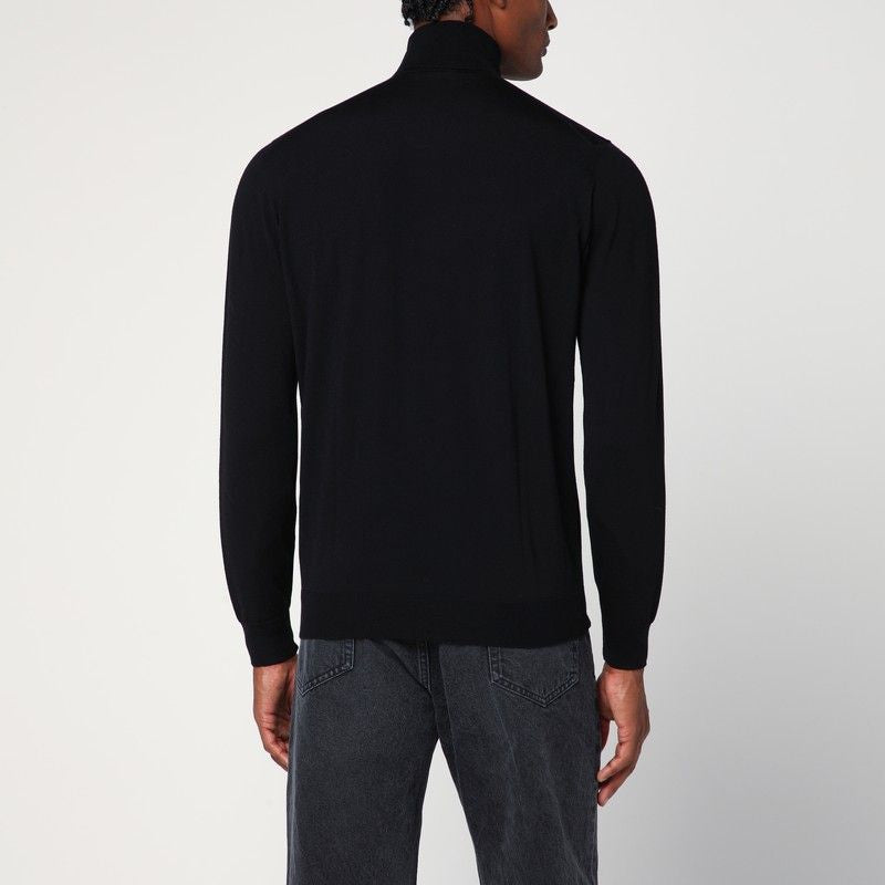 DRUMOHR Men's High Collar Wool Turtleneck Sweater