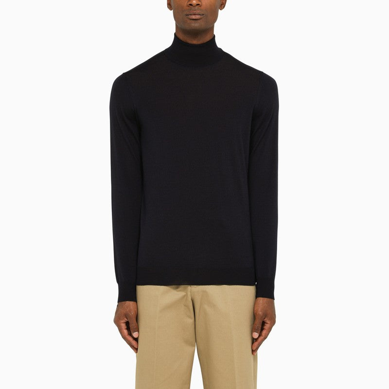 DRUMOHR Men's Merino Wool Turtle Neck Sweater