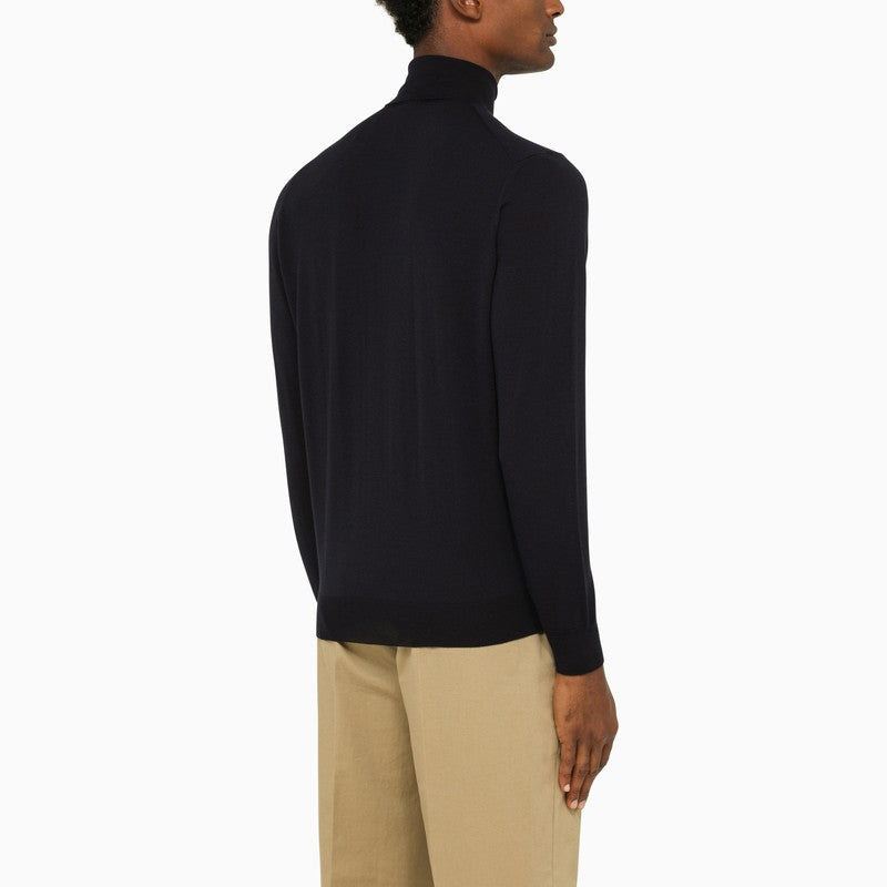 DRUMOHR Men's Merino Wool Turtle Neck Sweater