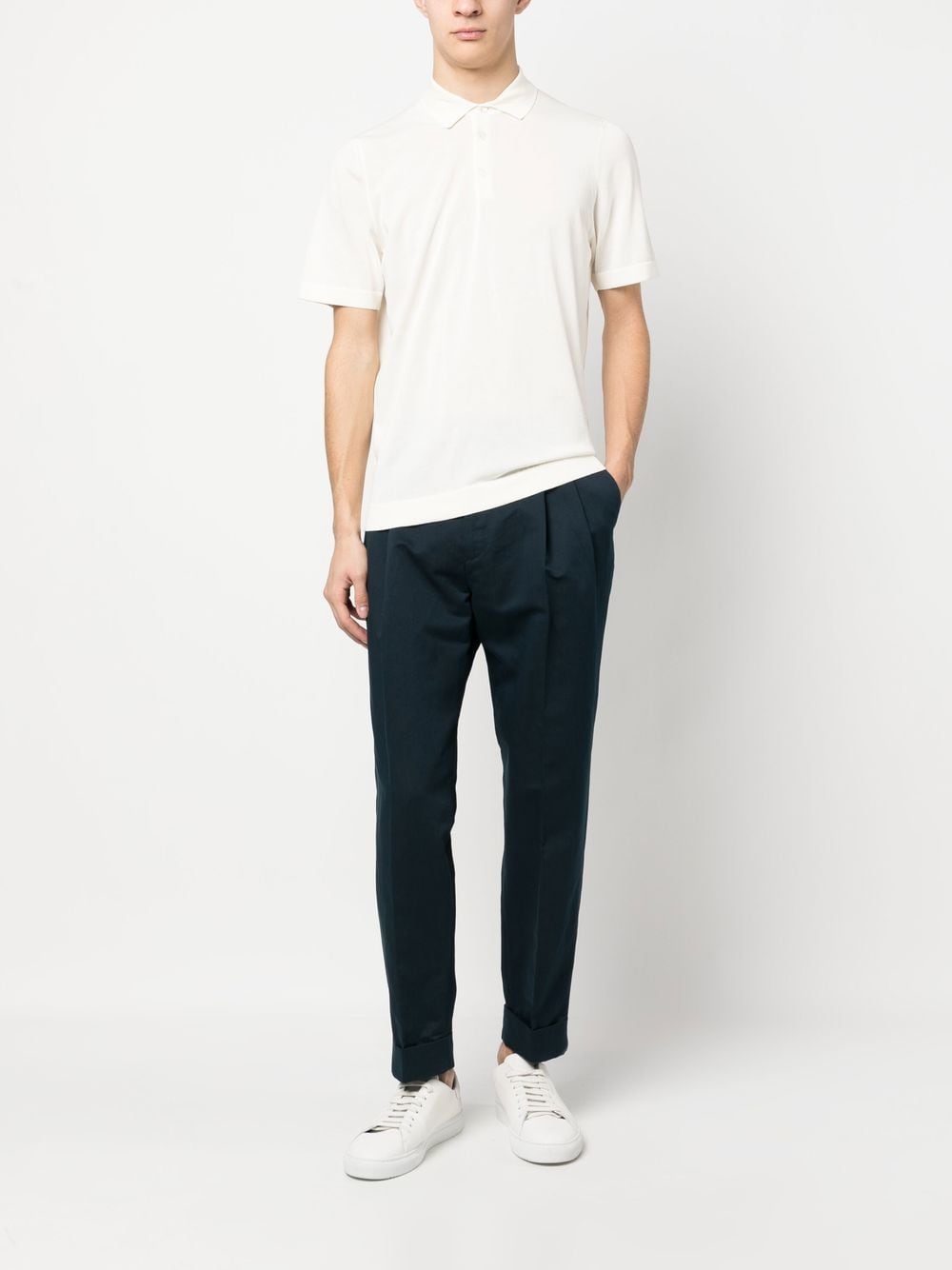 DRUMOHR Short Sleeves Polo with Buttons for Men