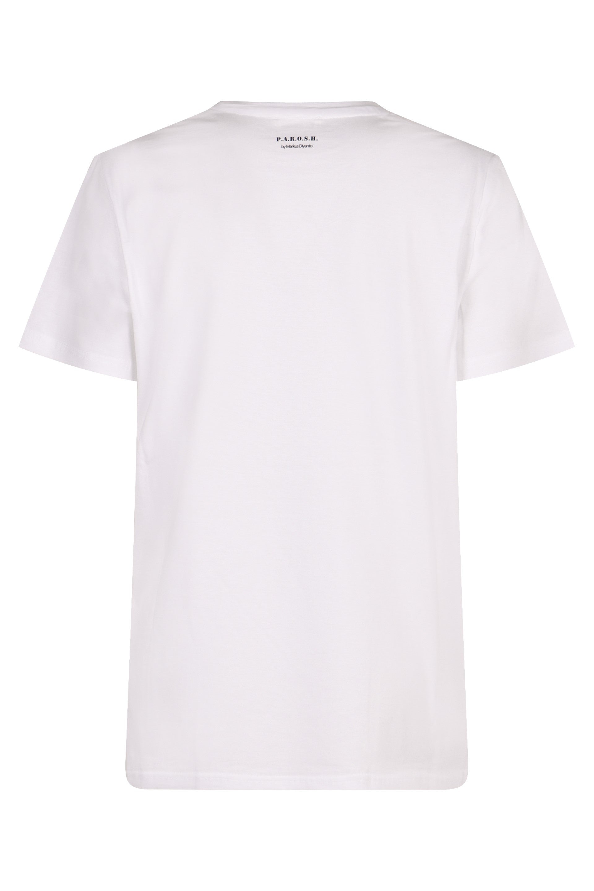 PAROSH Cotton Crew-Neck T-Shirt