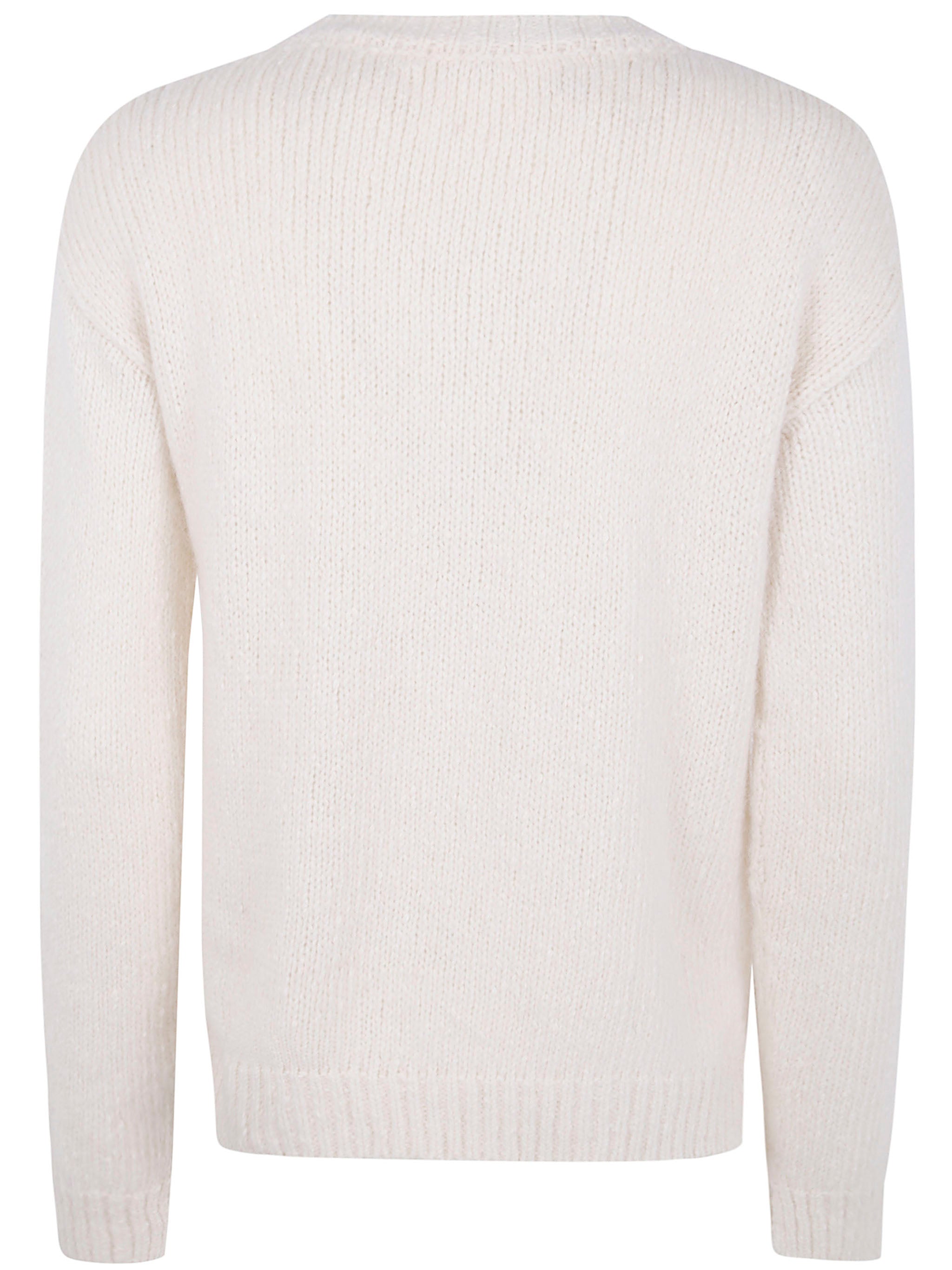 ANNECLAIRE Cotton Blend Round Neck Sweater for Women