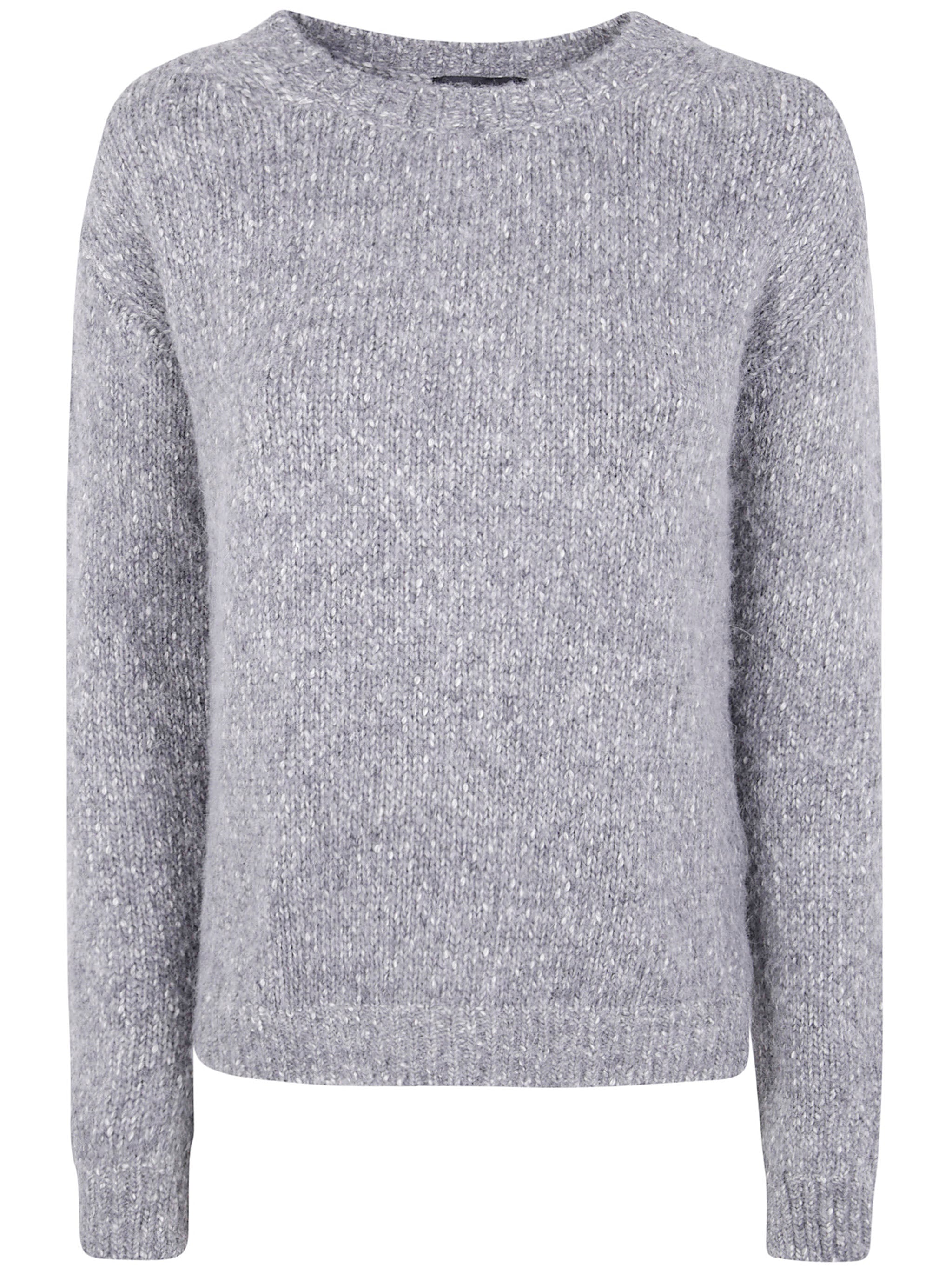 ANNECLAIRE Cotton Blend Round Neck Sweater for Women - Fall/Winter 2025