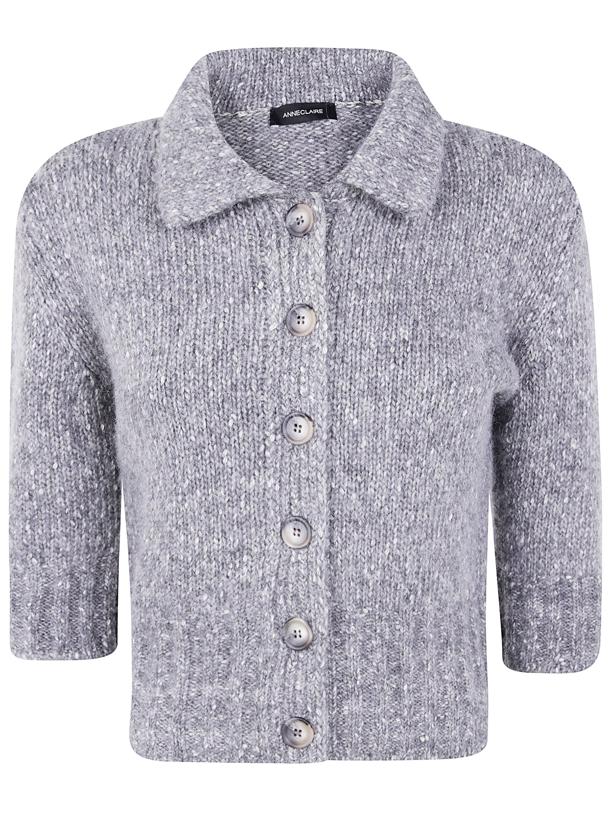 ANNECLAIRE Cotton Blend Knit Shirt for Women