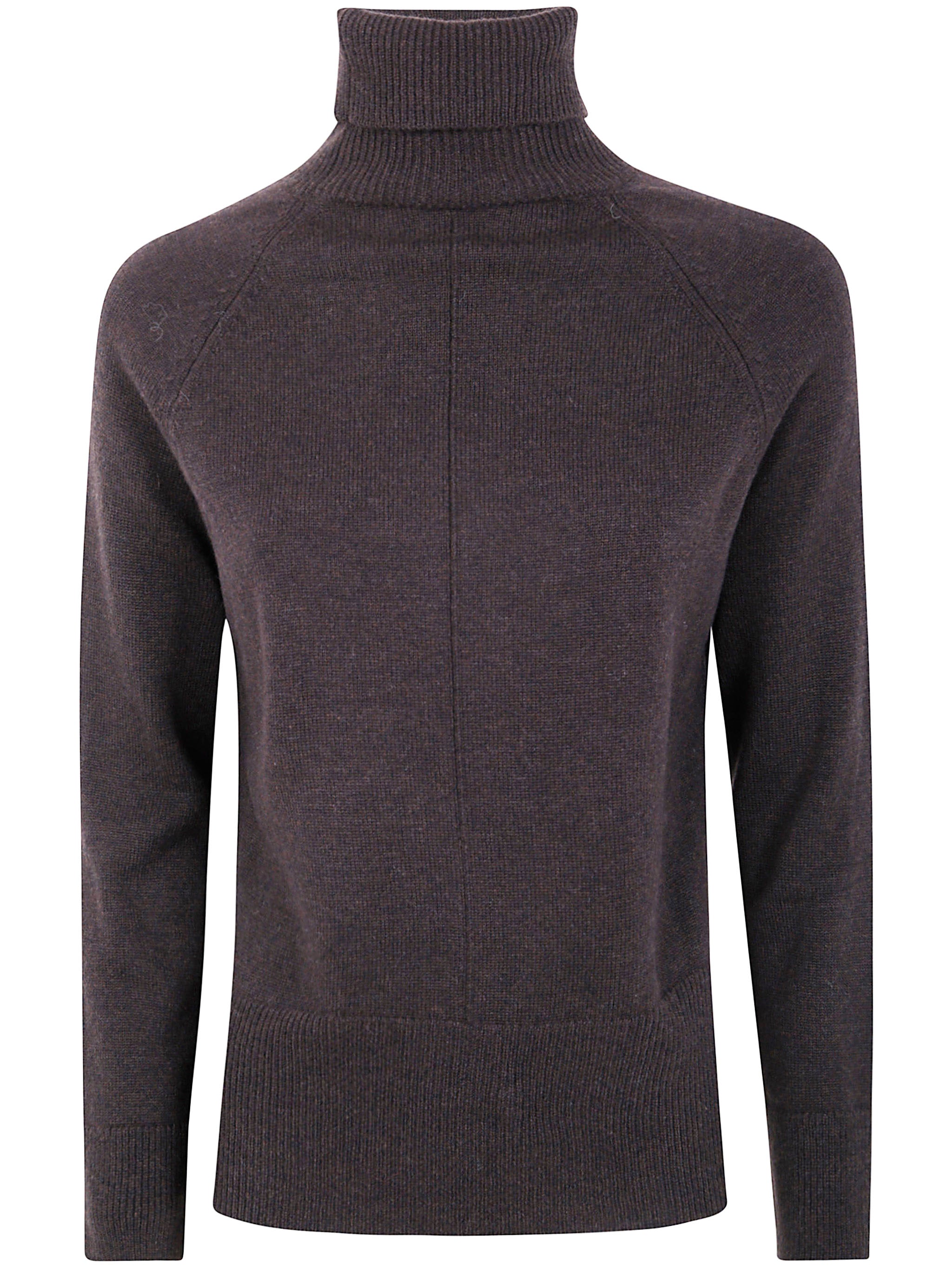 ANNECLAIRE Wool & Cashmere Raglan Turtleneck Sweater