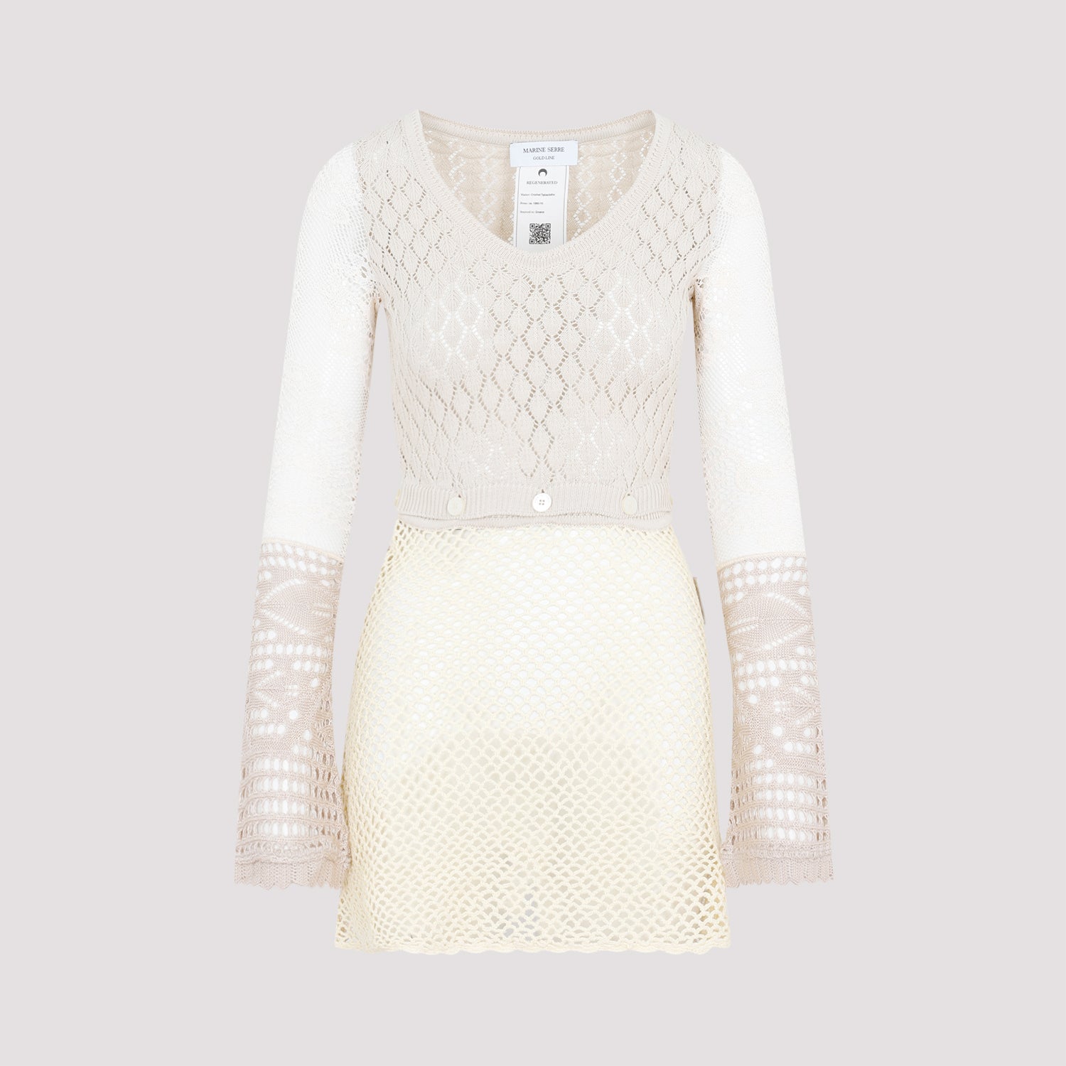 MARINE SERRE Chic Crochet Mini Dress for Women - SS23 Collection