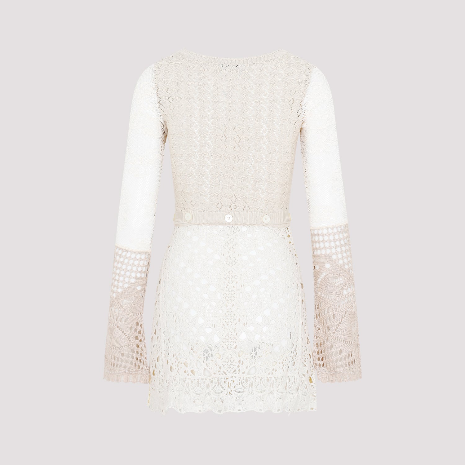 MARINE SERRE Chic Crochet Mini Dress for Women - SS23 Collection