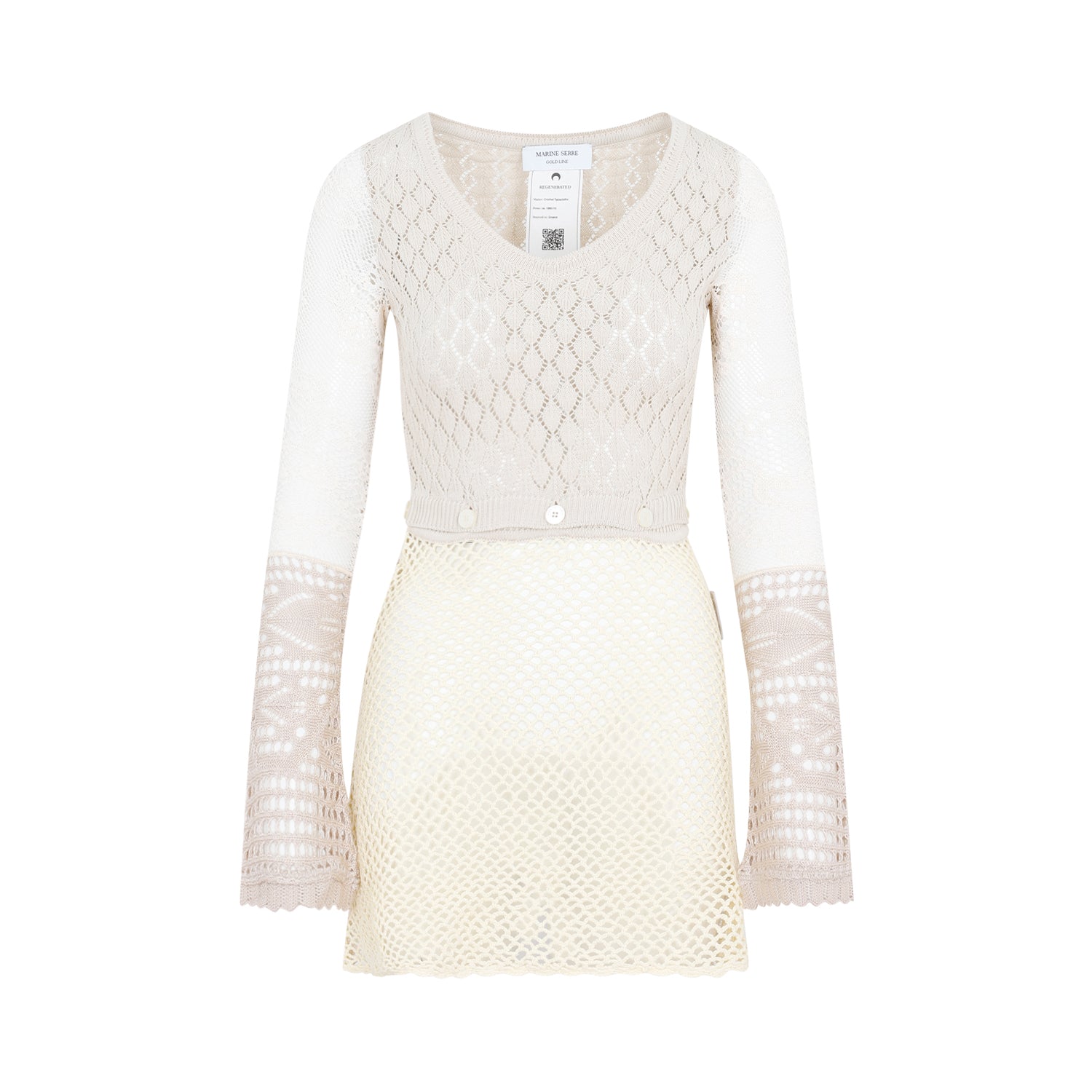 MARINE SERRE Chic Crochet Mini Dress for Women - SS23 Collection
