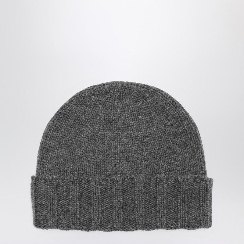 DRUMOHR Cashmere Beret with Ribbed Turn-Up Design