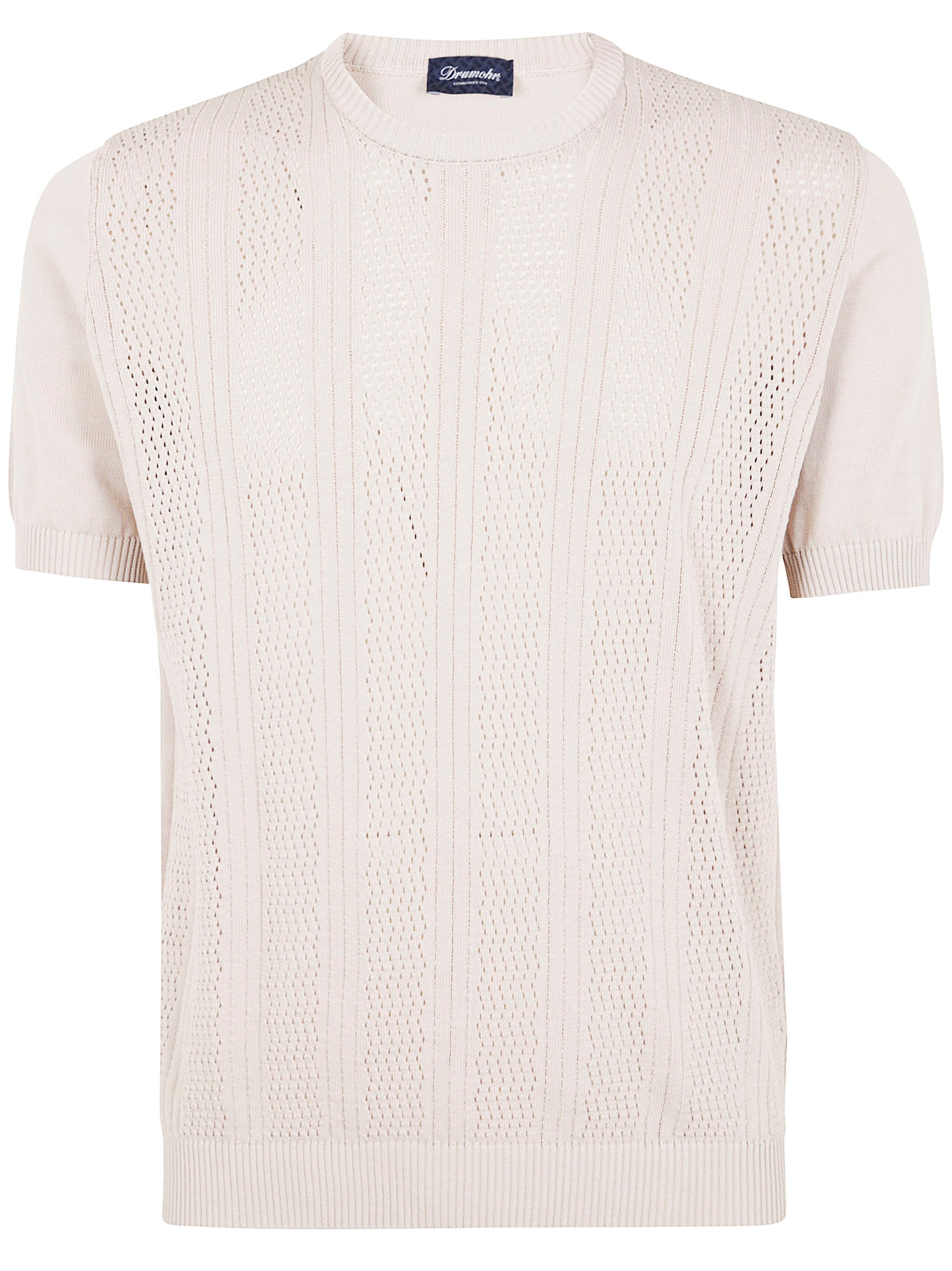 DRUMOHR Short Sleeves Round Neck Mini T-Shirt for Men