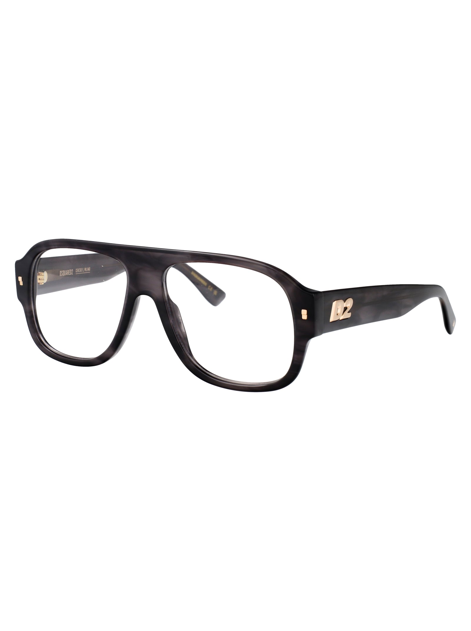 DSQUARED2 Stylish Horn Acetate Optical Glasses for Men