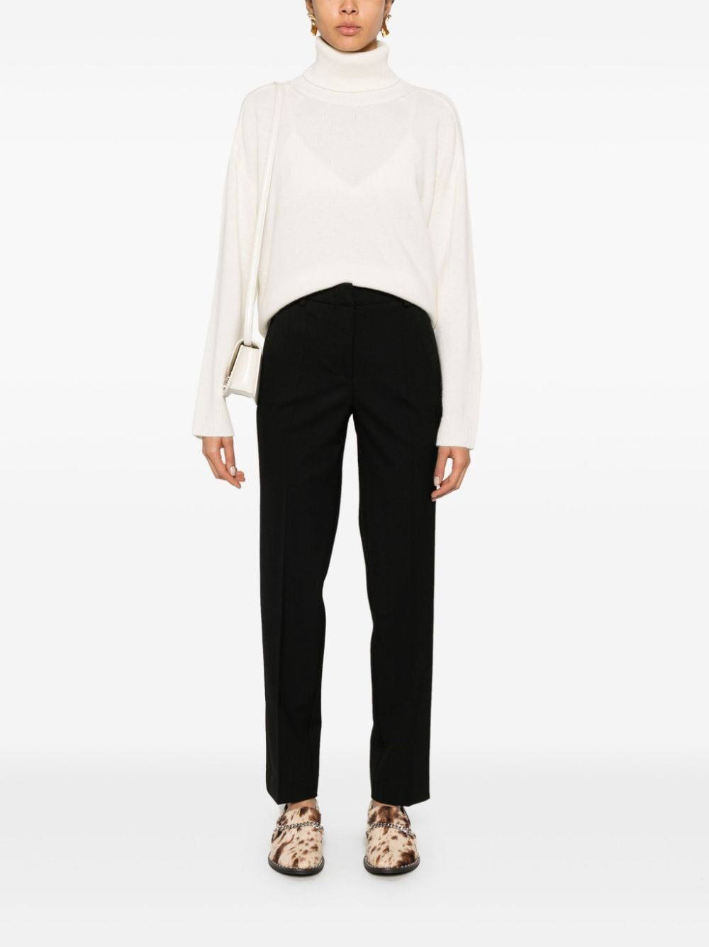 PAROSH Straight Leg Trousers for Women FW24