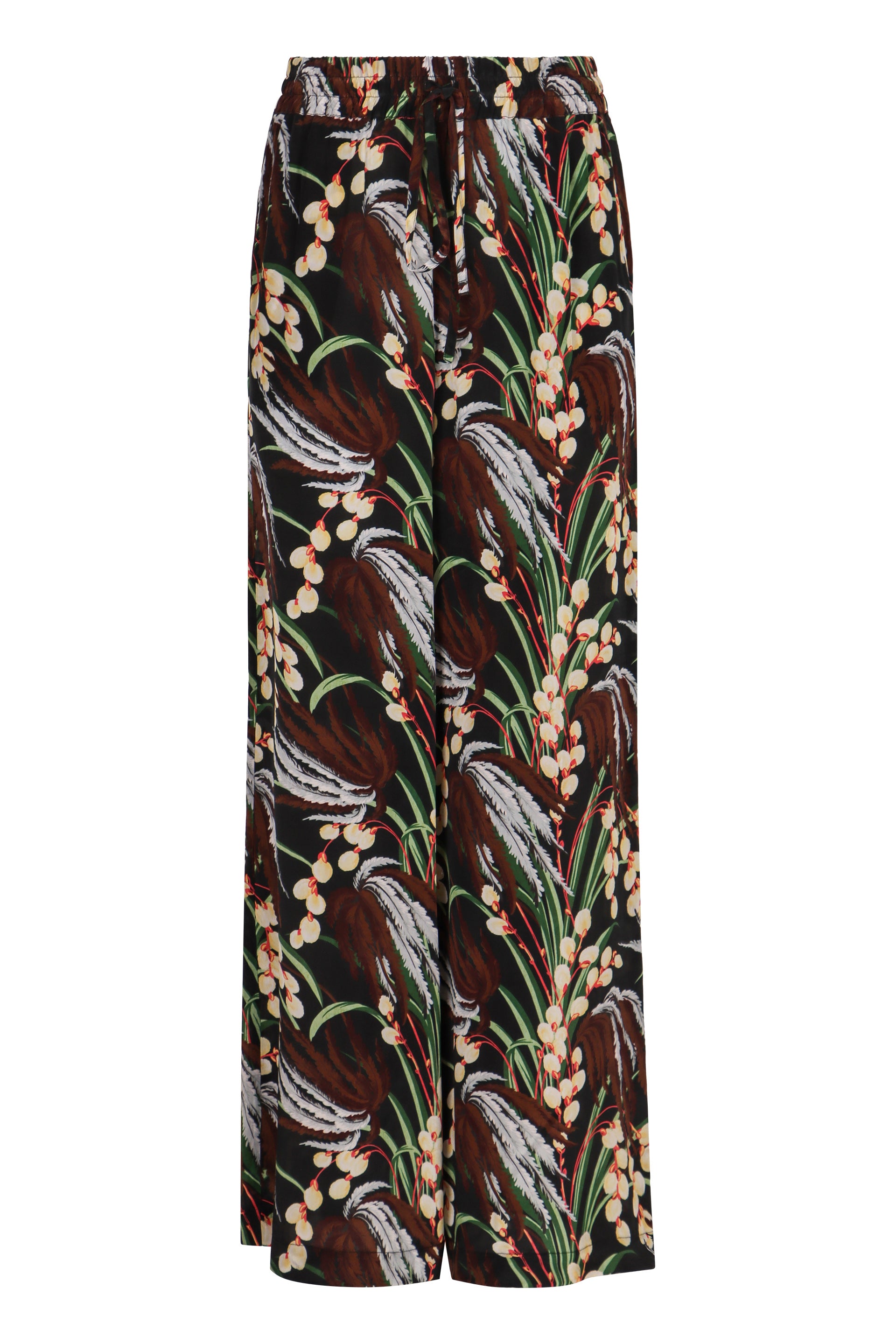 PAROSH High-Rise Printed Trousers for Women