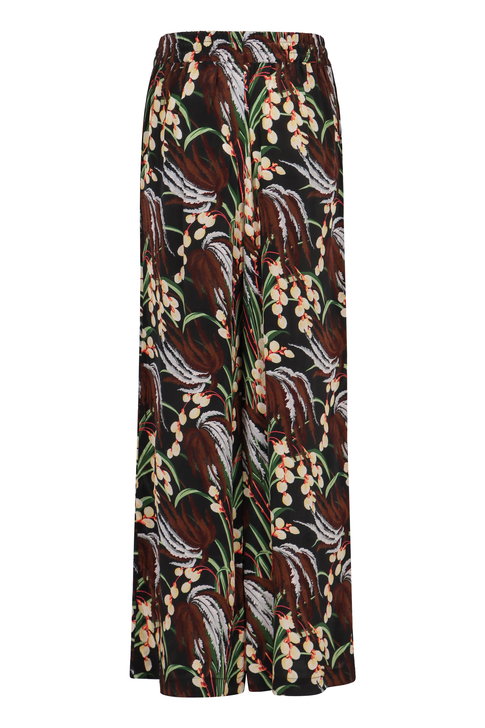 PAROSH High-Rise Printed Trousers for Women