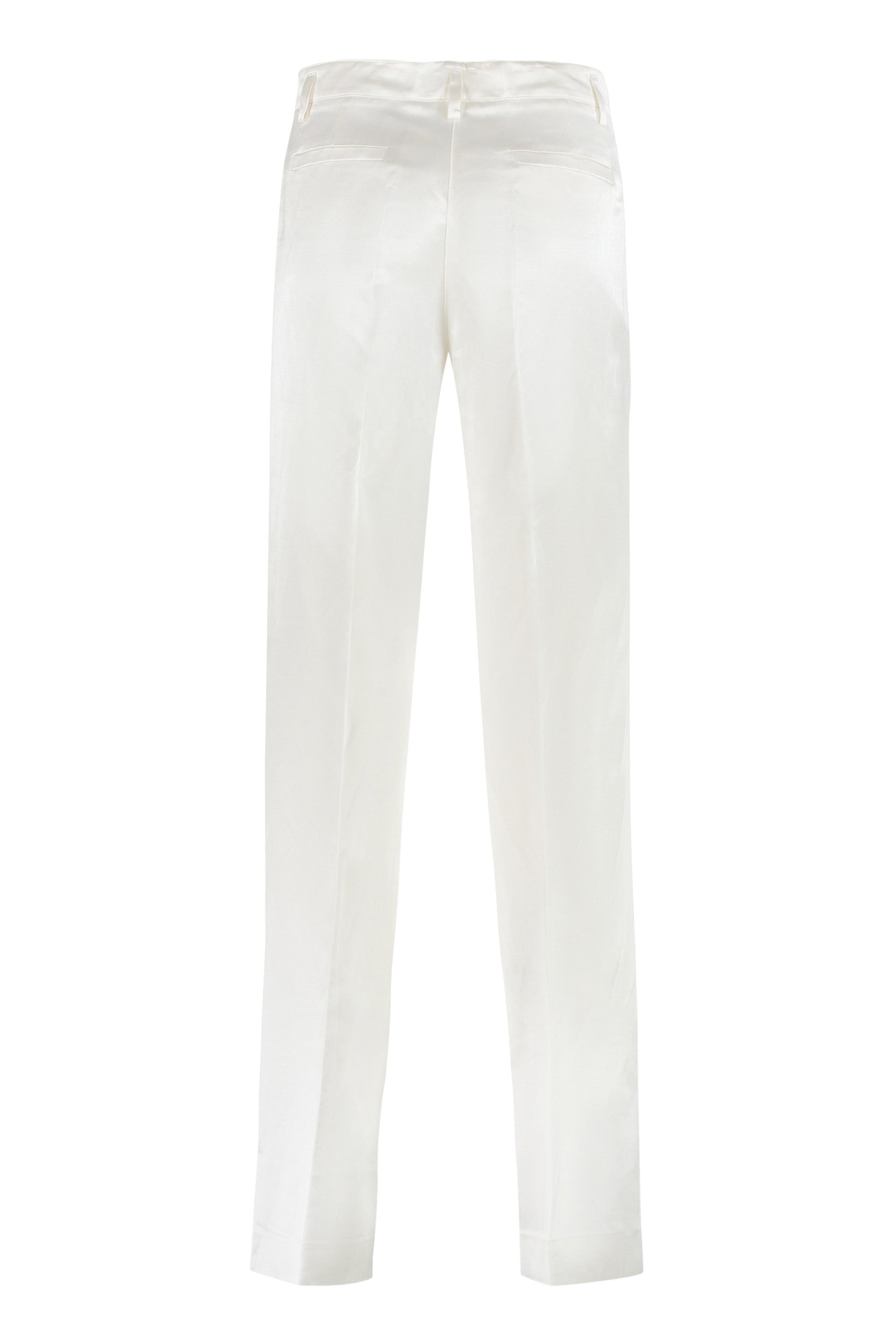 PAROSH Silk and Viscose Trousers for Women