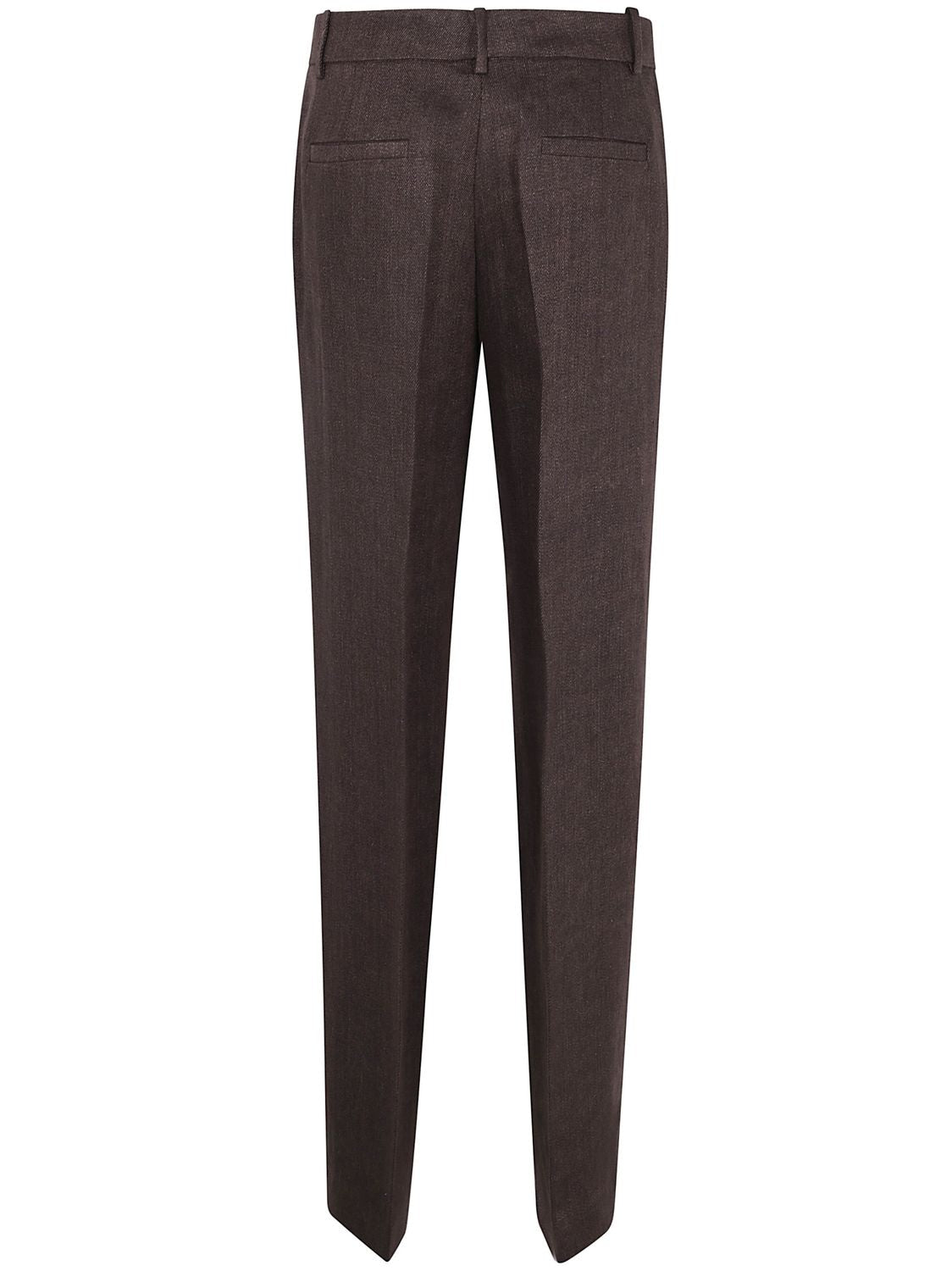 PAROSH Straight Leg Trousers for Women - SS25