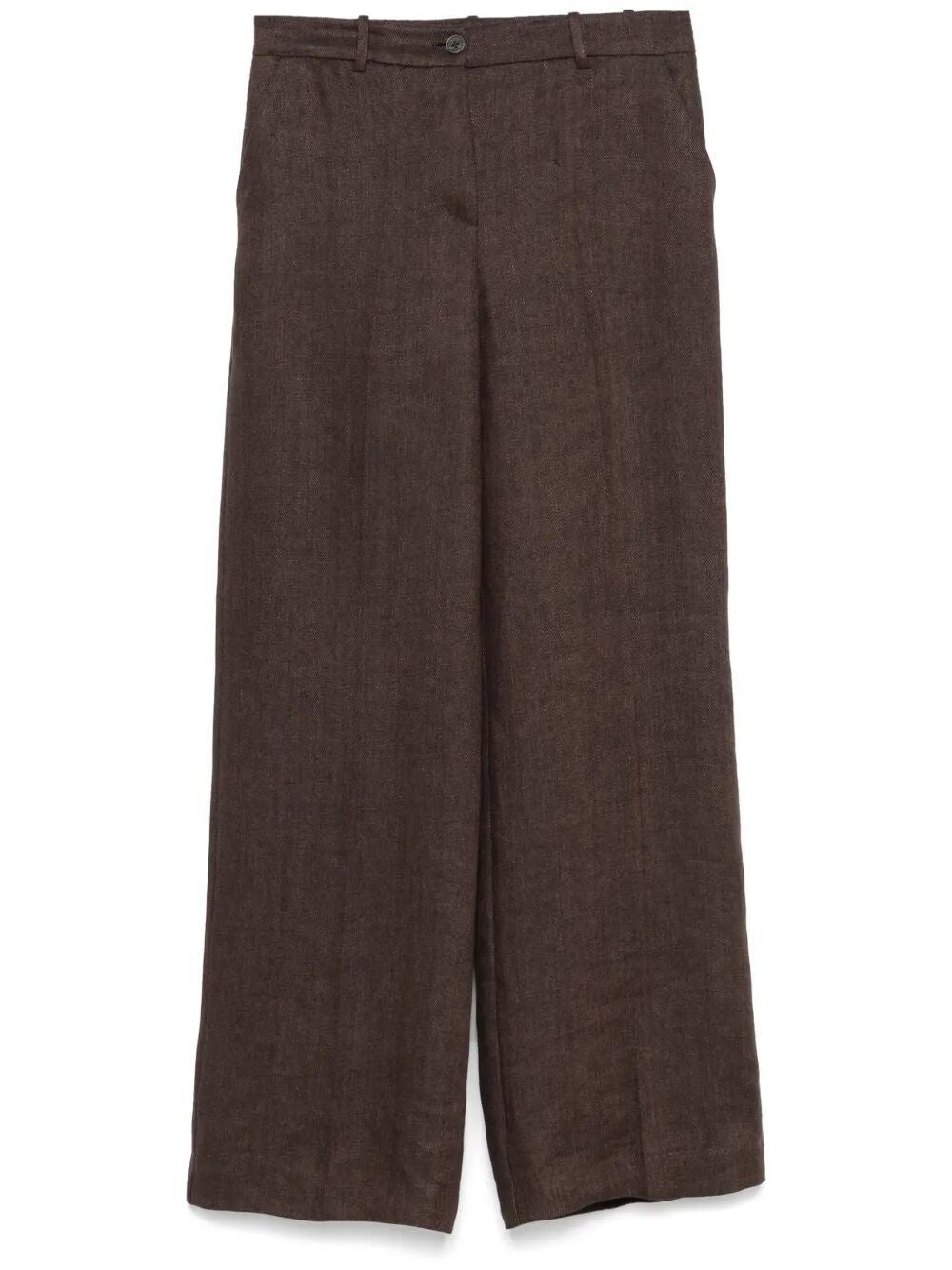 PAROSH Straight Leg Trousers for Women - SS25