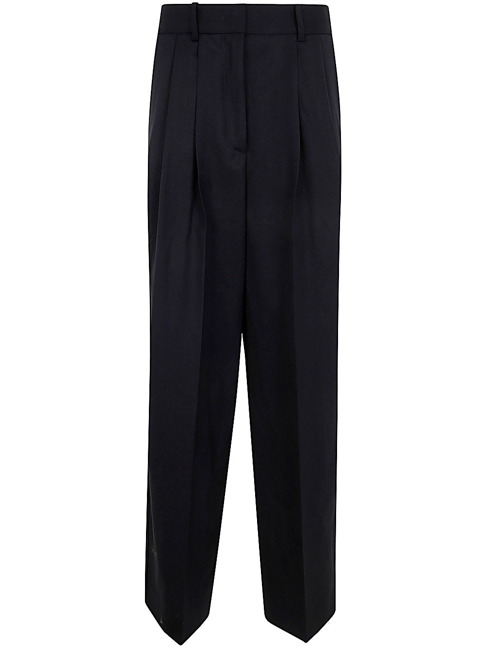 PAROSH Wide Leg Trousers with Pleats for Women - FW24