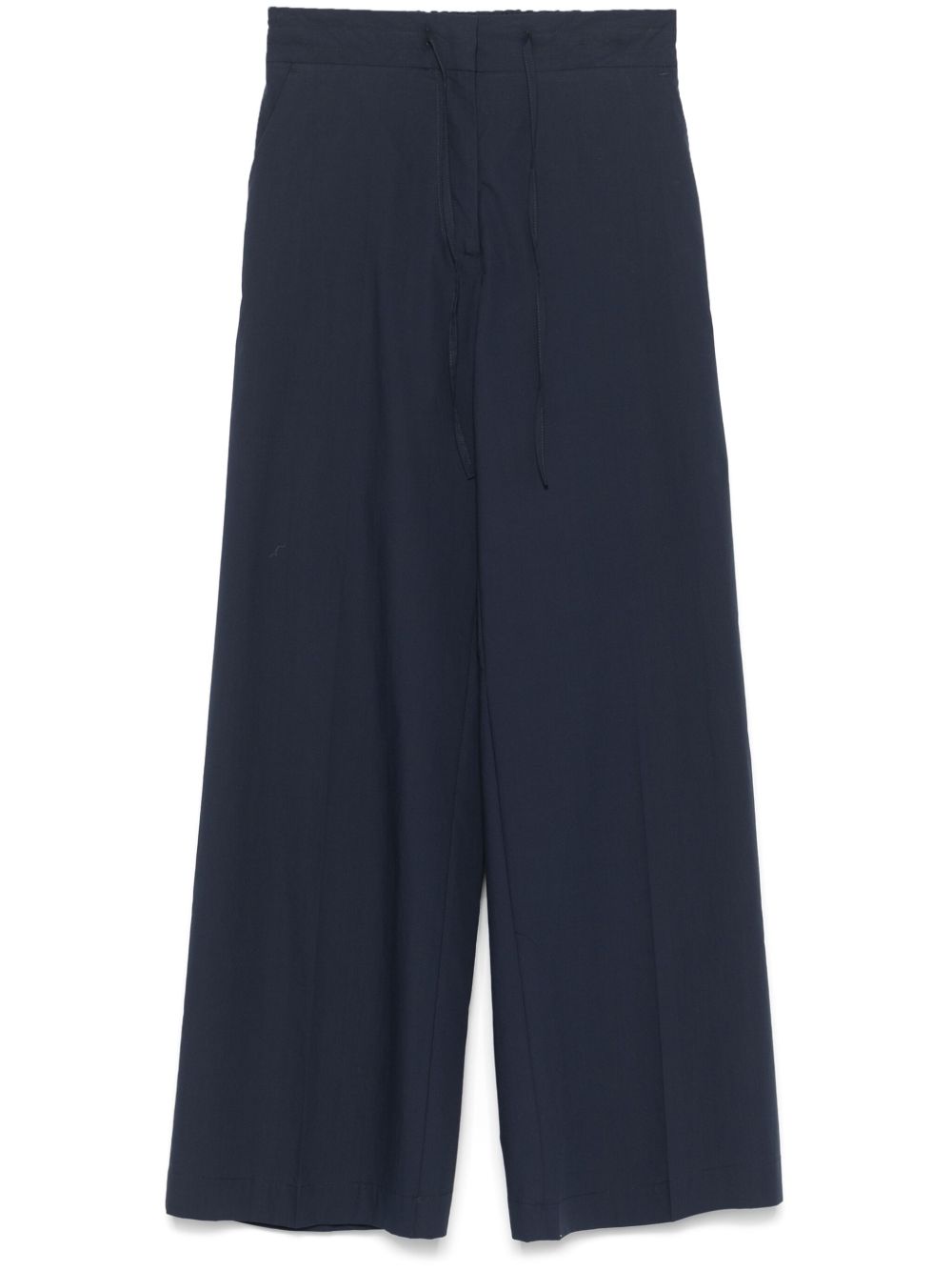 PAROSH Cotton Wide-Leg Trousers for Women