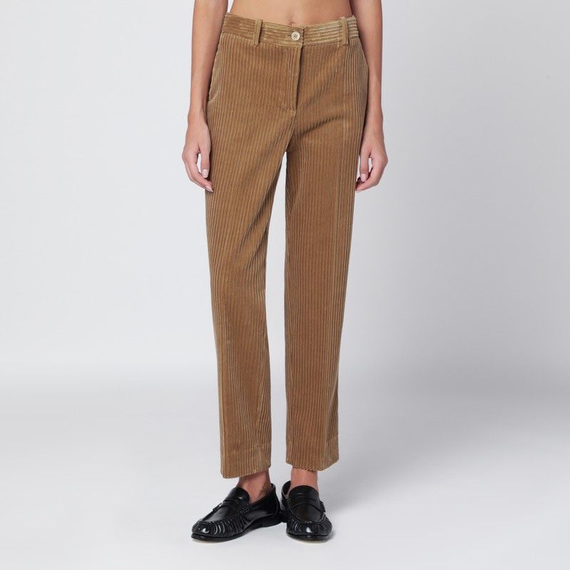 PAROSH Classic Corduroy Trousers for Women - FW25