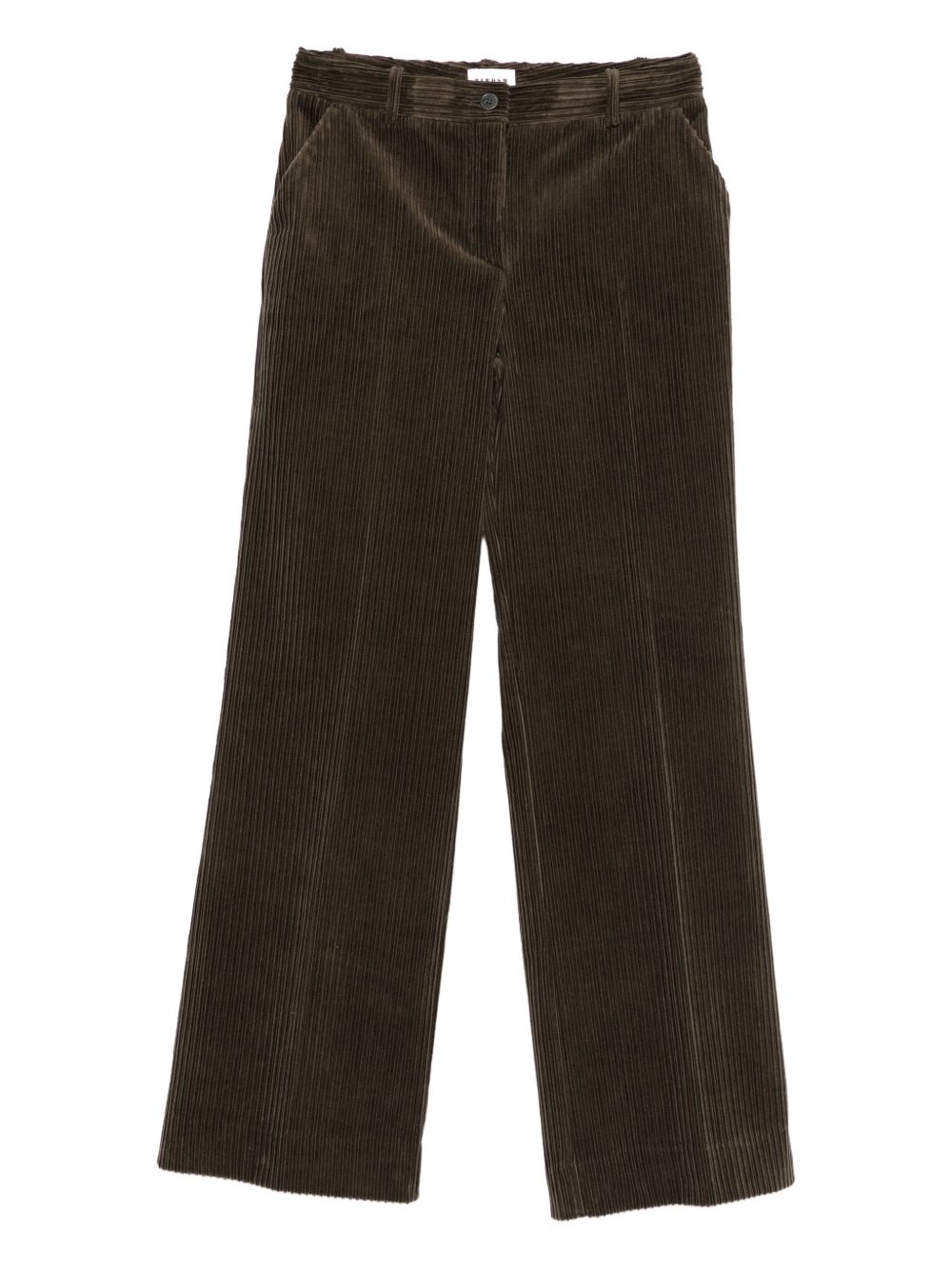 PAROSH Wide Leg Corduroy Trousers for Women