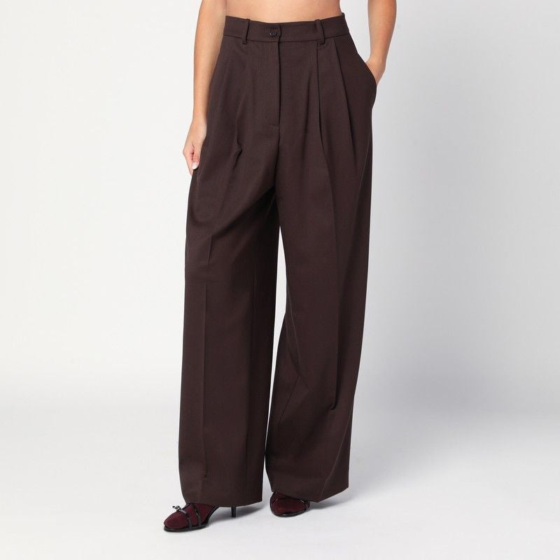 PAROSH High Waisted Palazzo Trousers