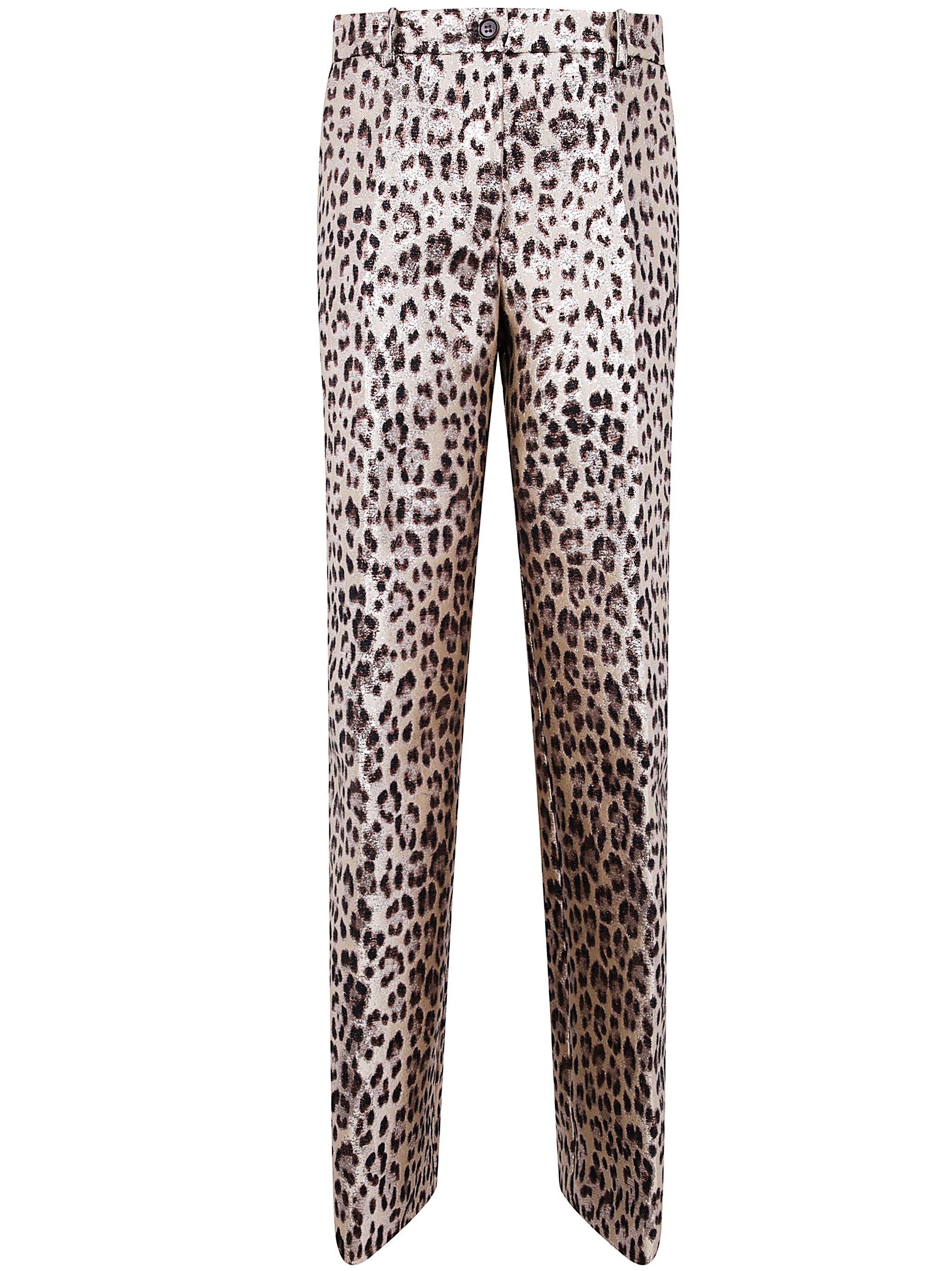 PAROSH Jacquard Lurex Trousers for Women