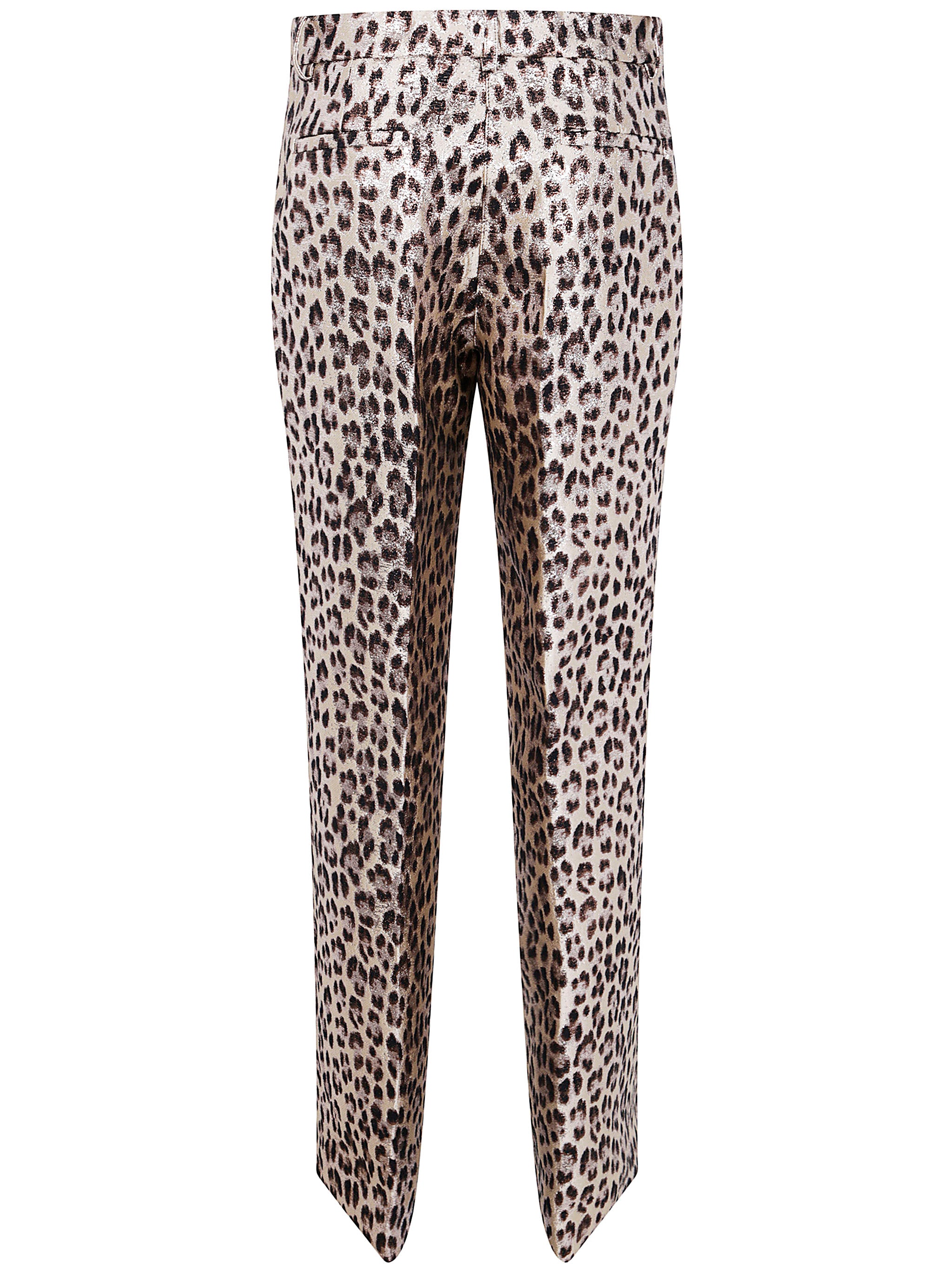 PAROSH Jacquard Lurex Trousers for Women