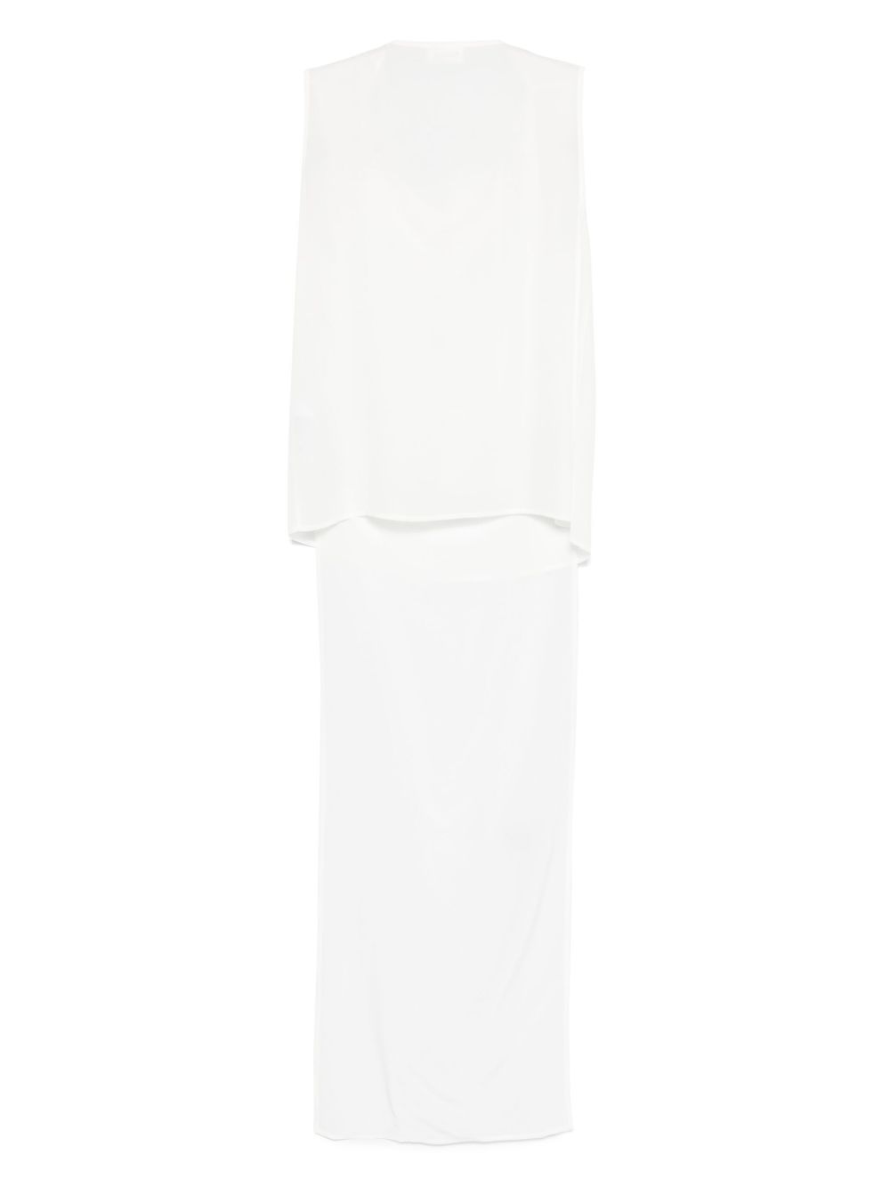 PAROSH Elegant Sleeveless Cowl Neck Top for Women