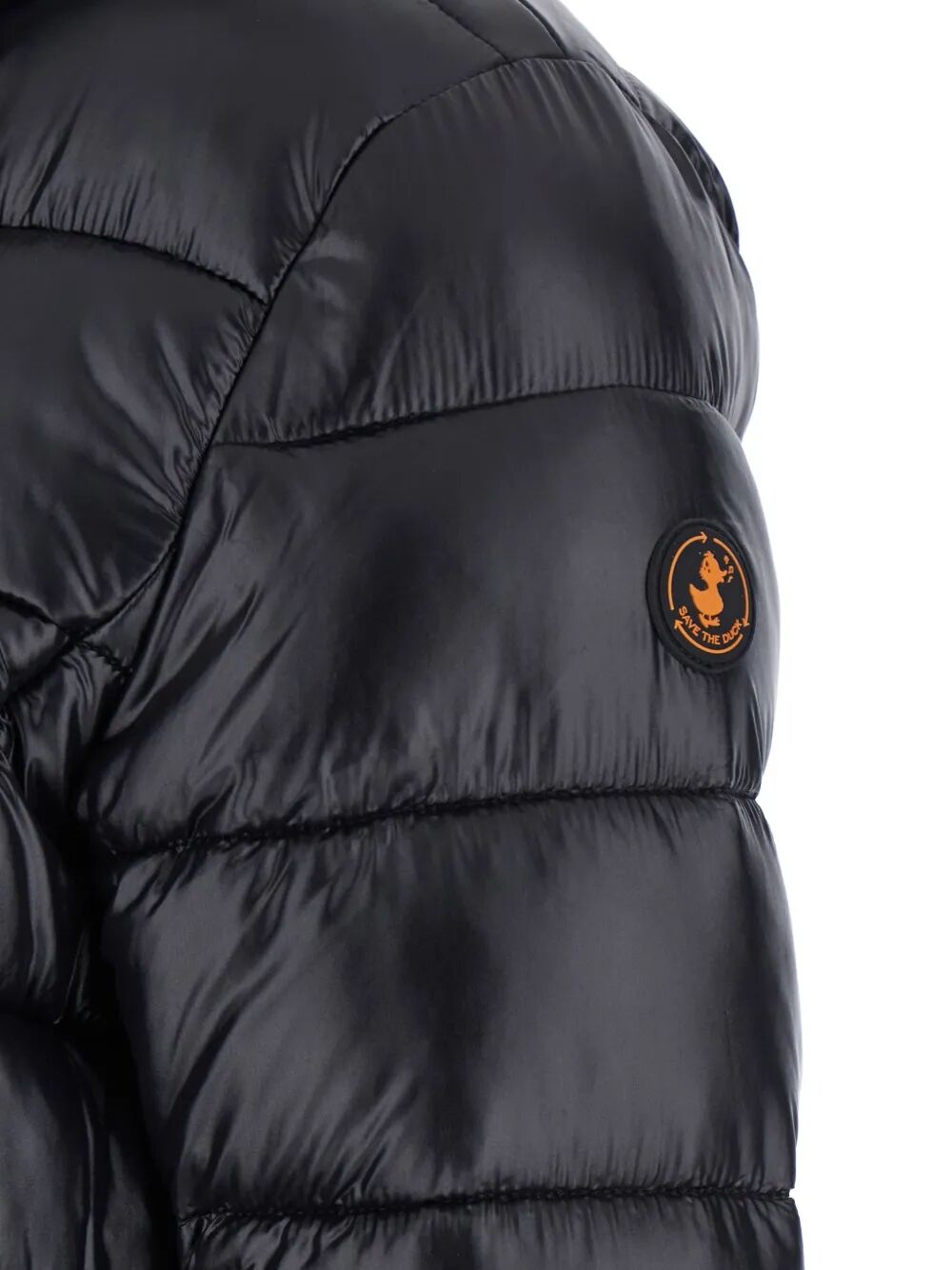 SAVE THE DUCK Slim Fit Mini Down Jacket with Laqué Finish