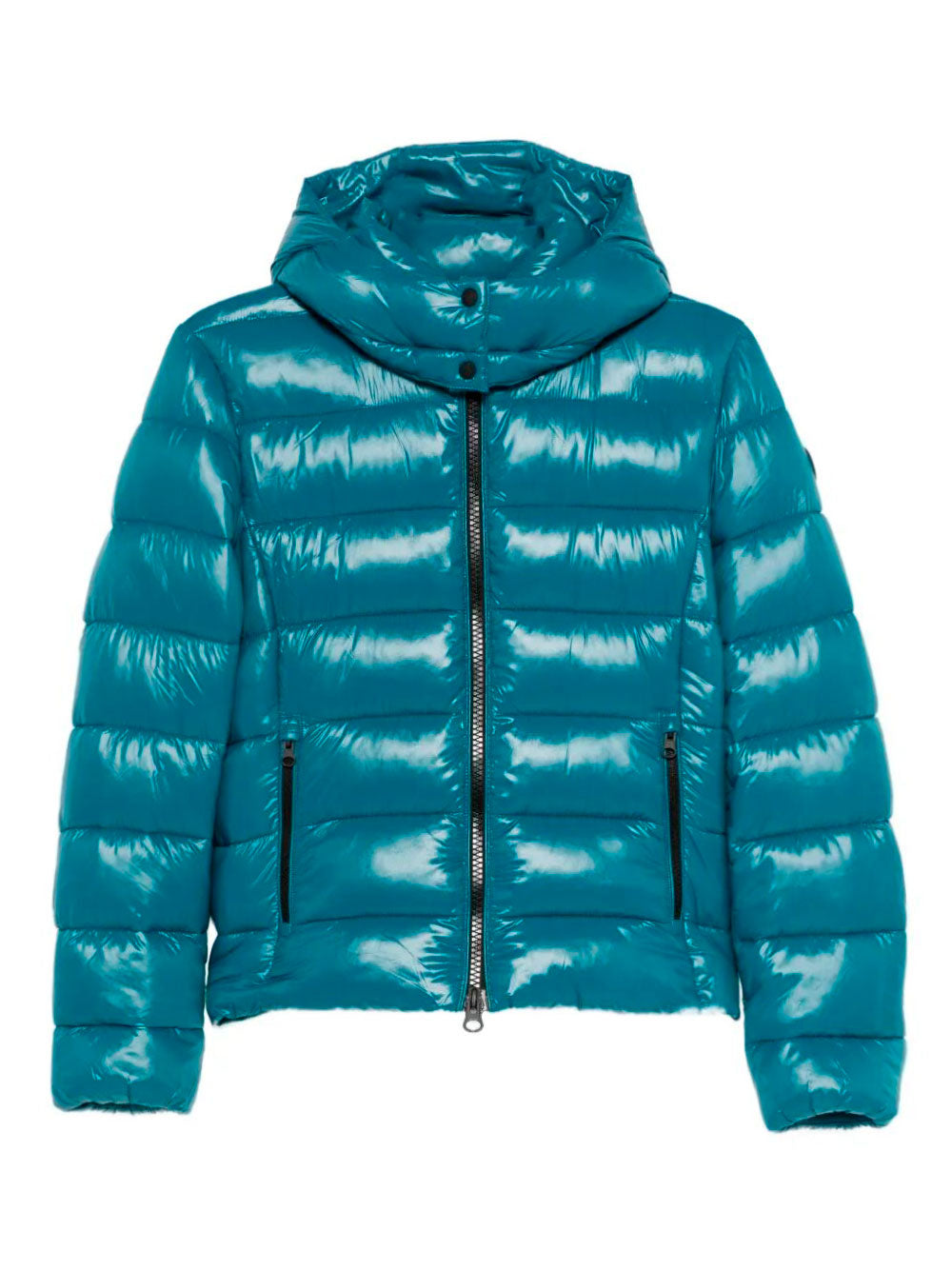 SAVE THE DUCK Slim Fit Down Jacket with Laqué Finish for Women