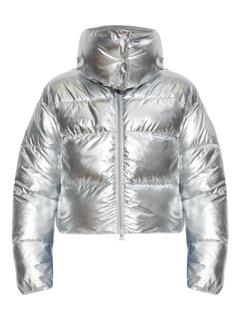 SAVE THE DUCK High-Shine Mini Short Down Jacket for Women