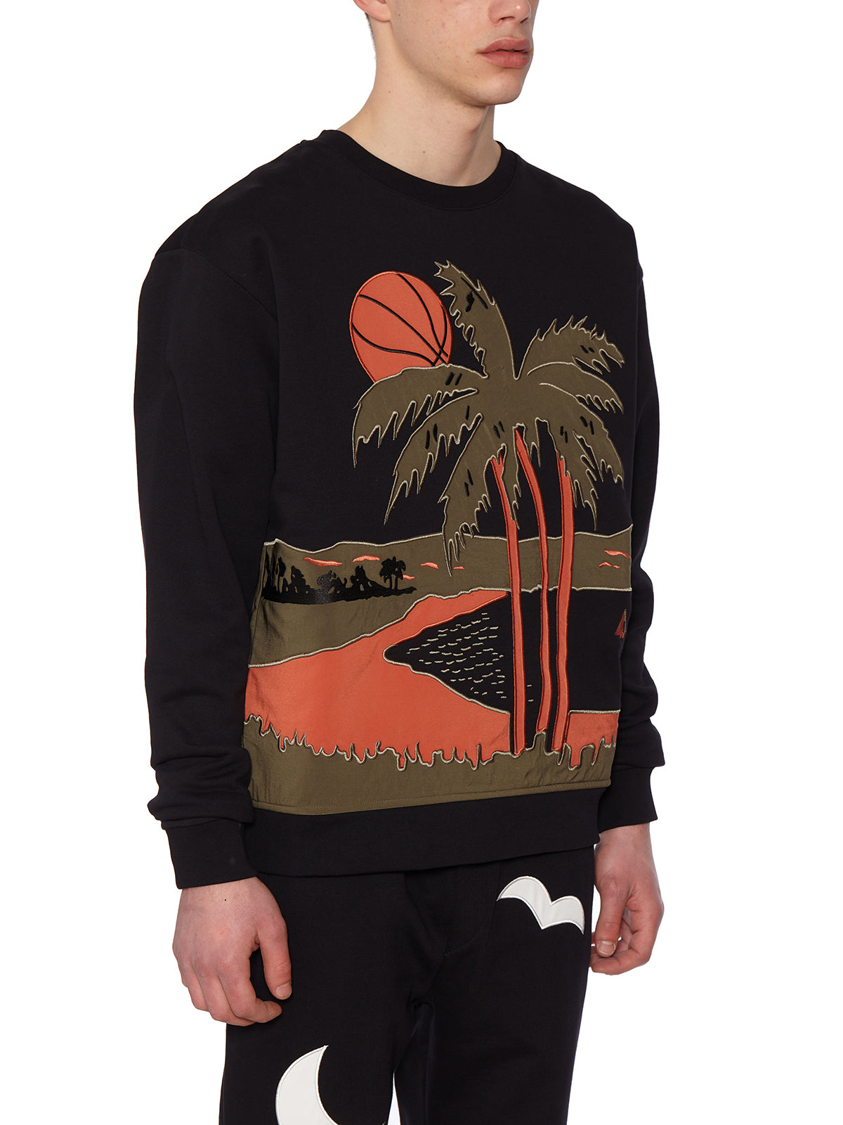 JUST DON Cotton Crew Neck Sweatshirt - Size M