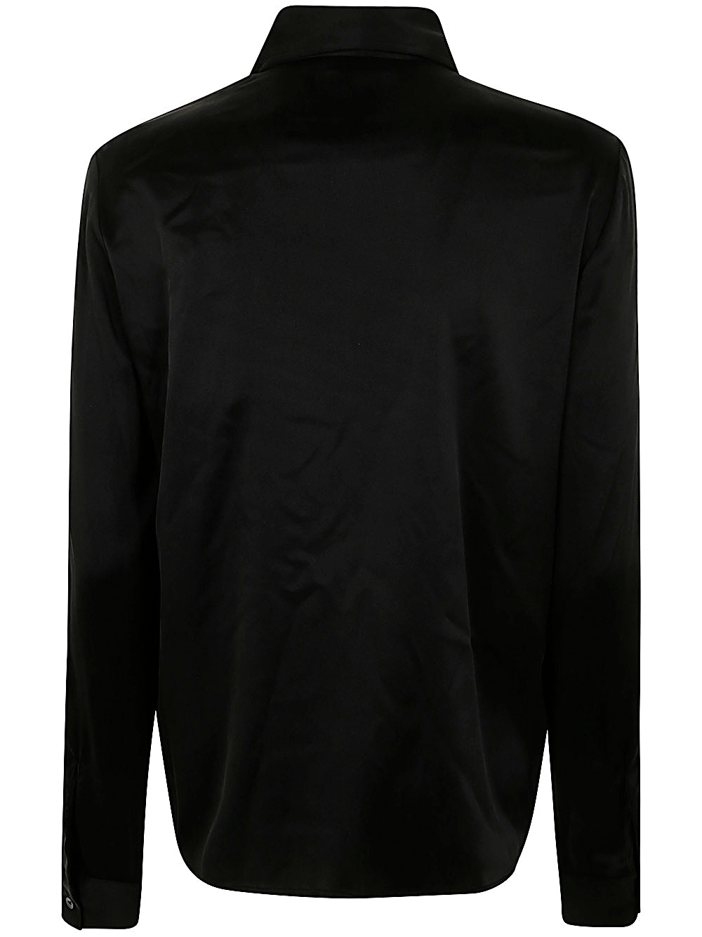 PAROSH Silk Shirt with Ribbon Detail