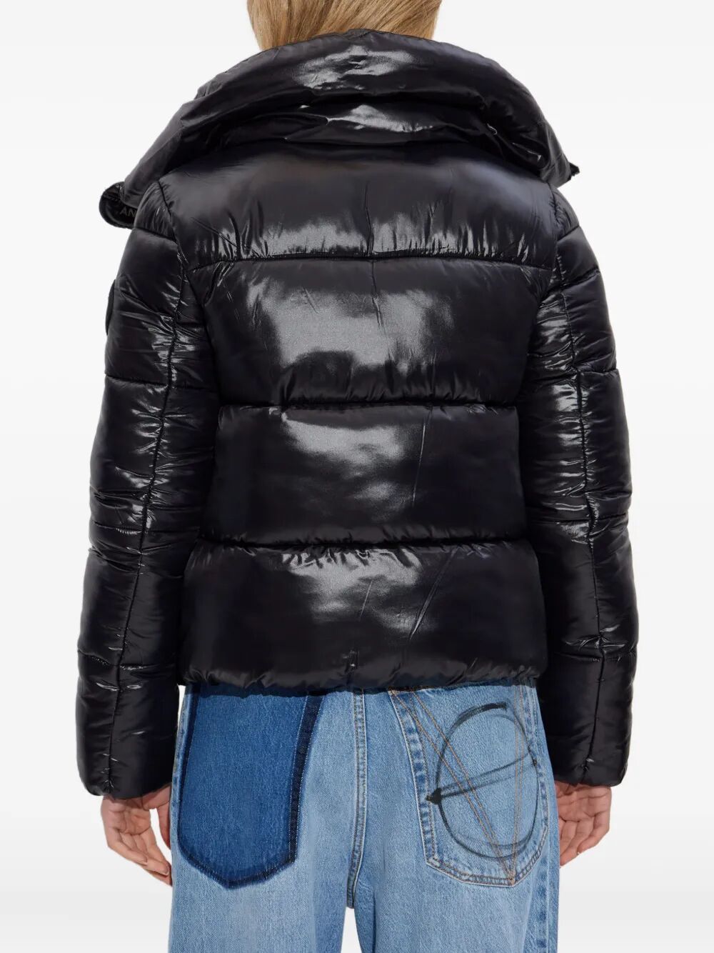 SAVE THE DUCK Isla Mini Down Jacket with Glossy Finish