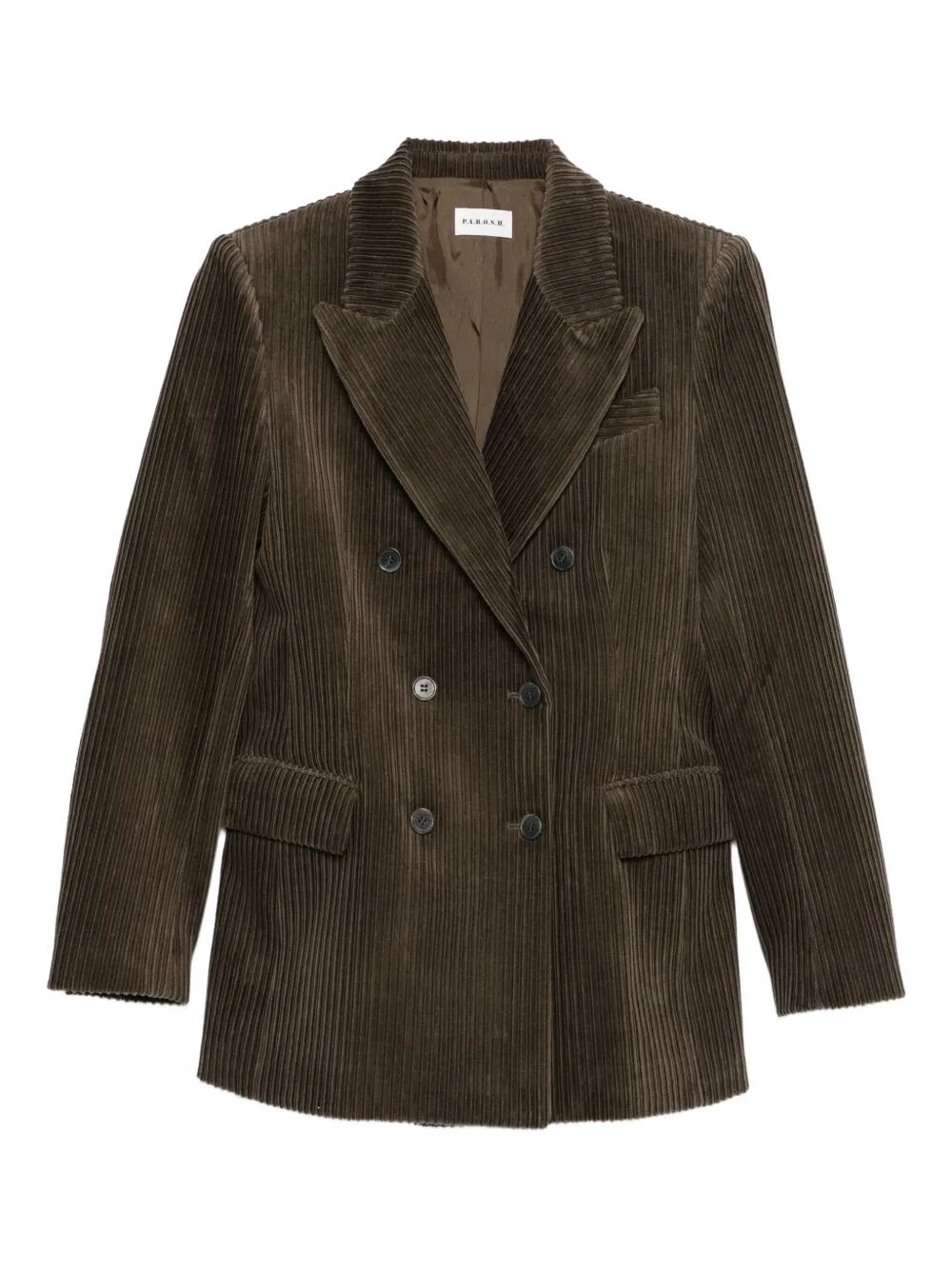 PAROSH Double Breasted Corduroy Jacket for Women
