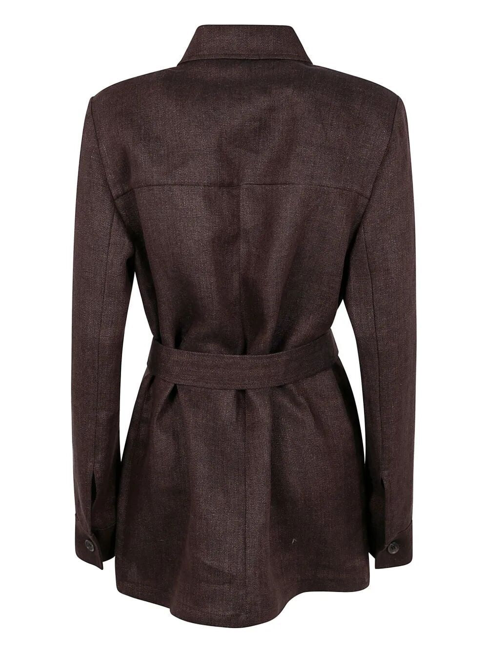 PAROSH Belted Mini Jacket for Women