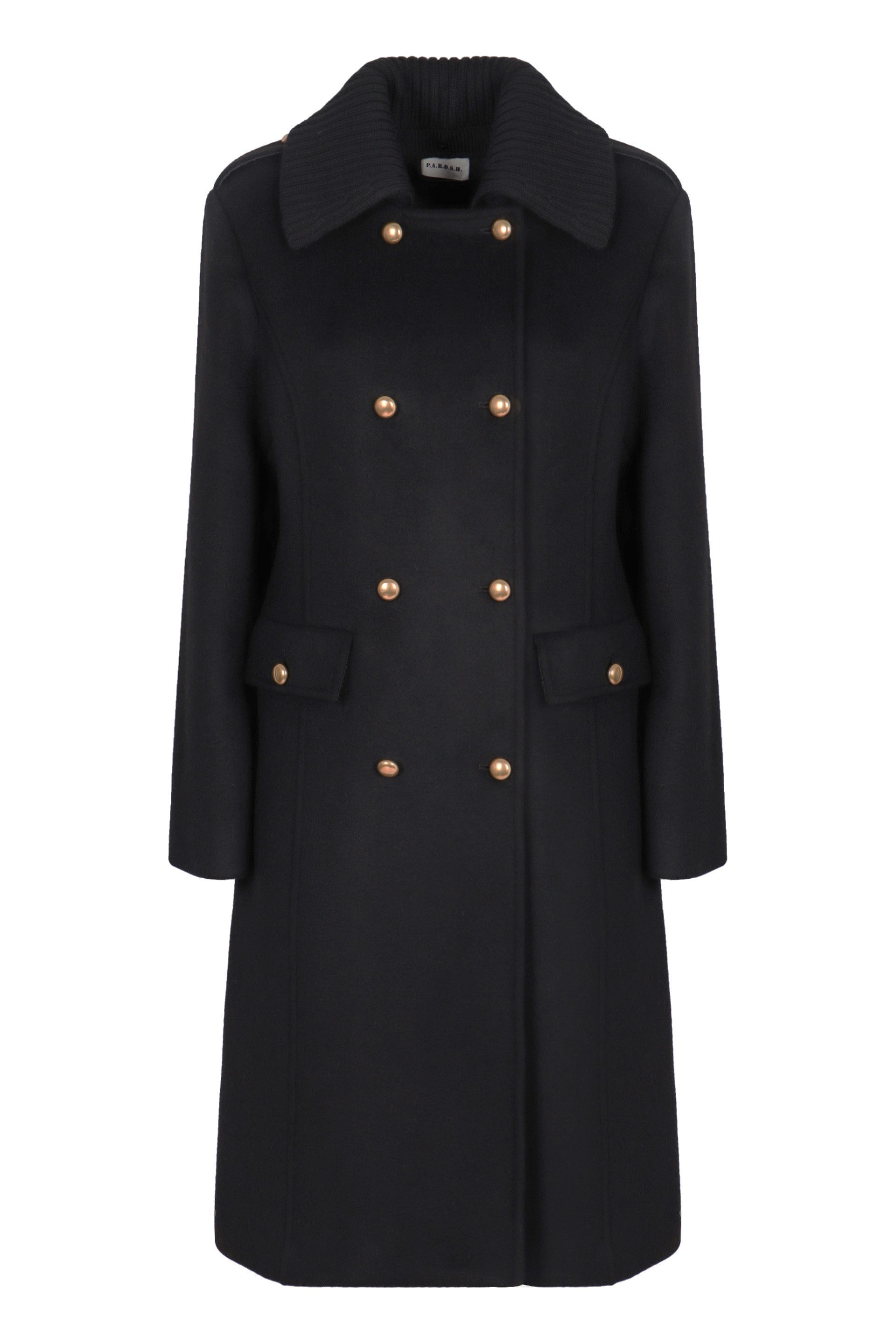 PAROSH Double-Breasted Wool Jacket for Women