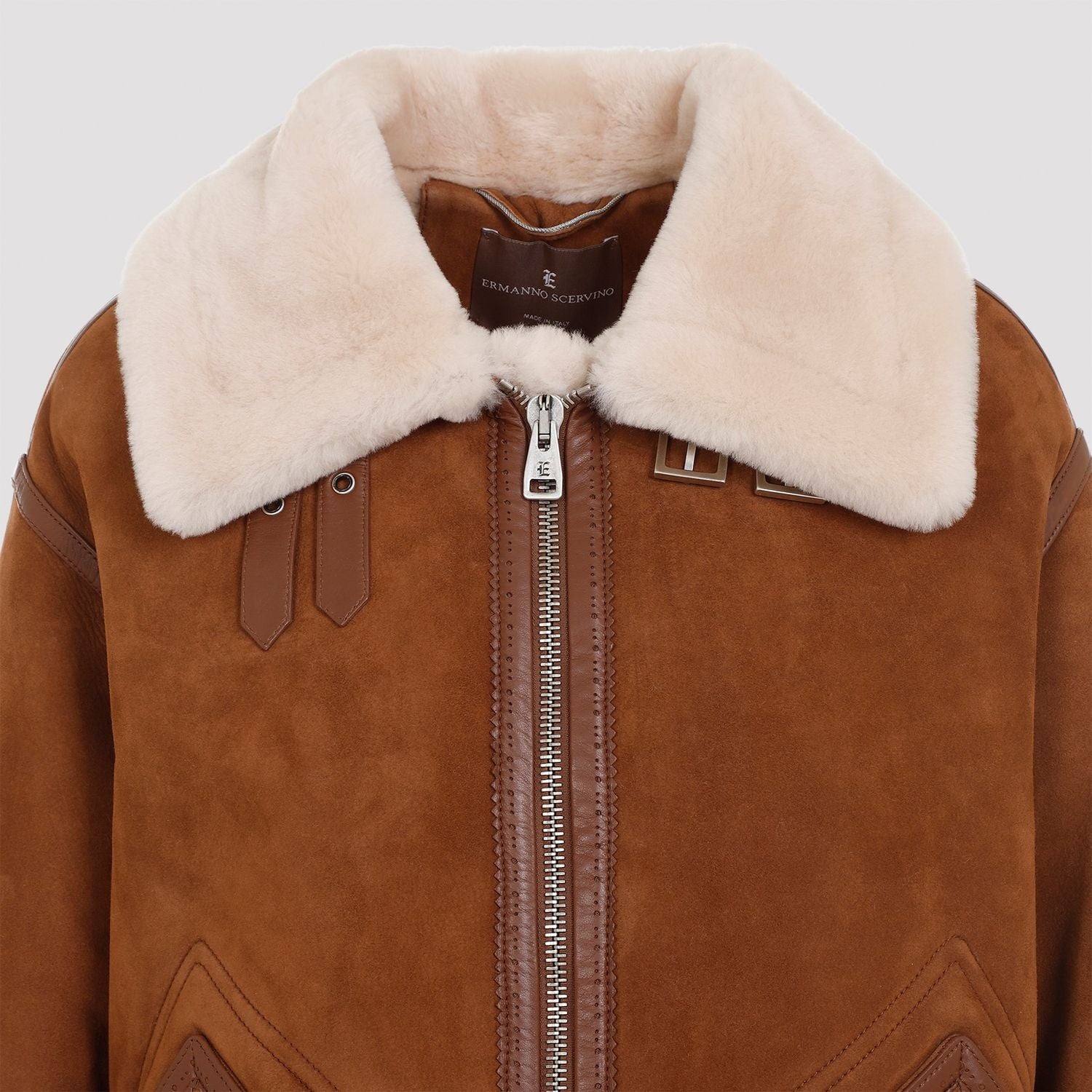 ERMANNO SCERVINO Shearling Jacket for Women - FW24 Collection