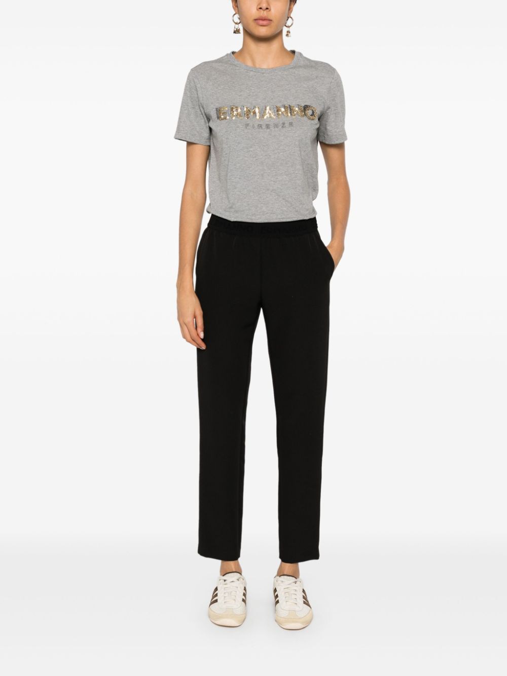 ERMANNO Logo Waistband Trousers