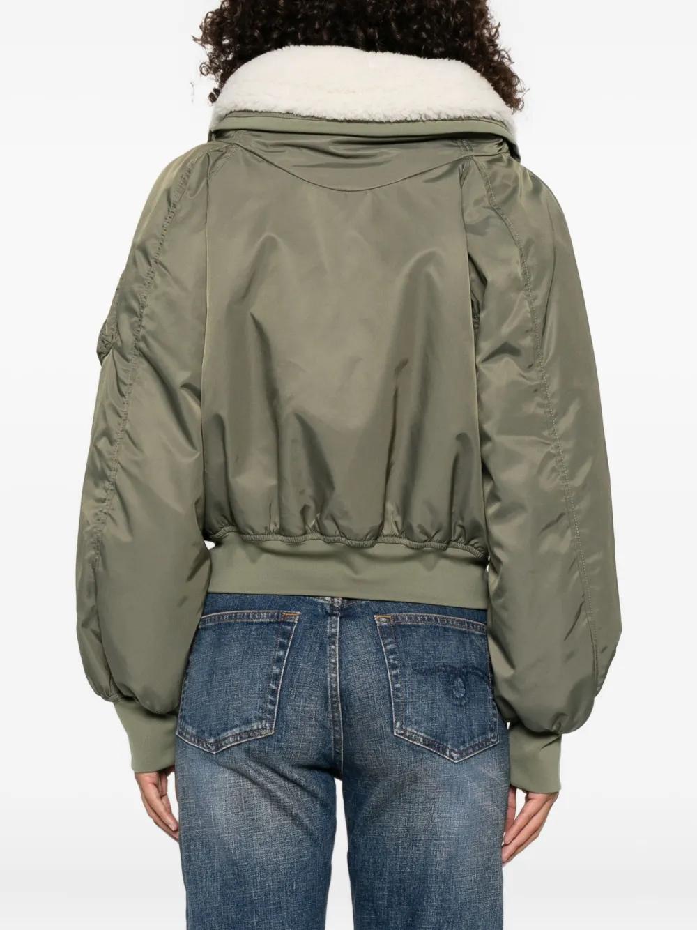 ERMANNO SCERVINO Hooded Bomber Jacket with Shearling Lining for Women