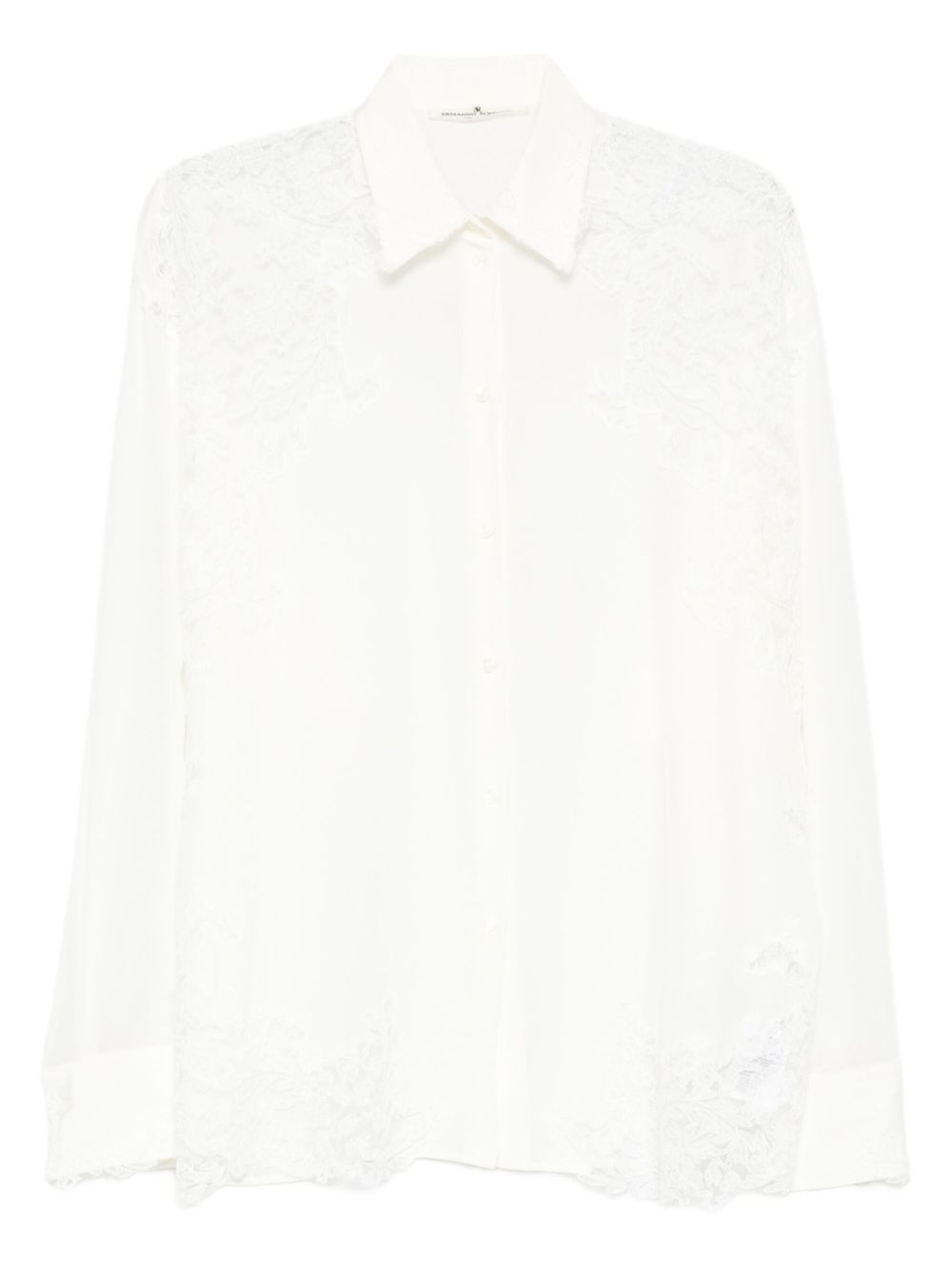 ERMANNO SCERVINO Silk Shirt with Lace Trim for Women