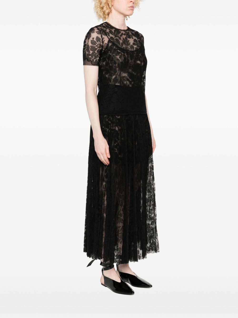 ERMANNO SCERVINO Floral Lace Mini Top for Women