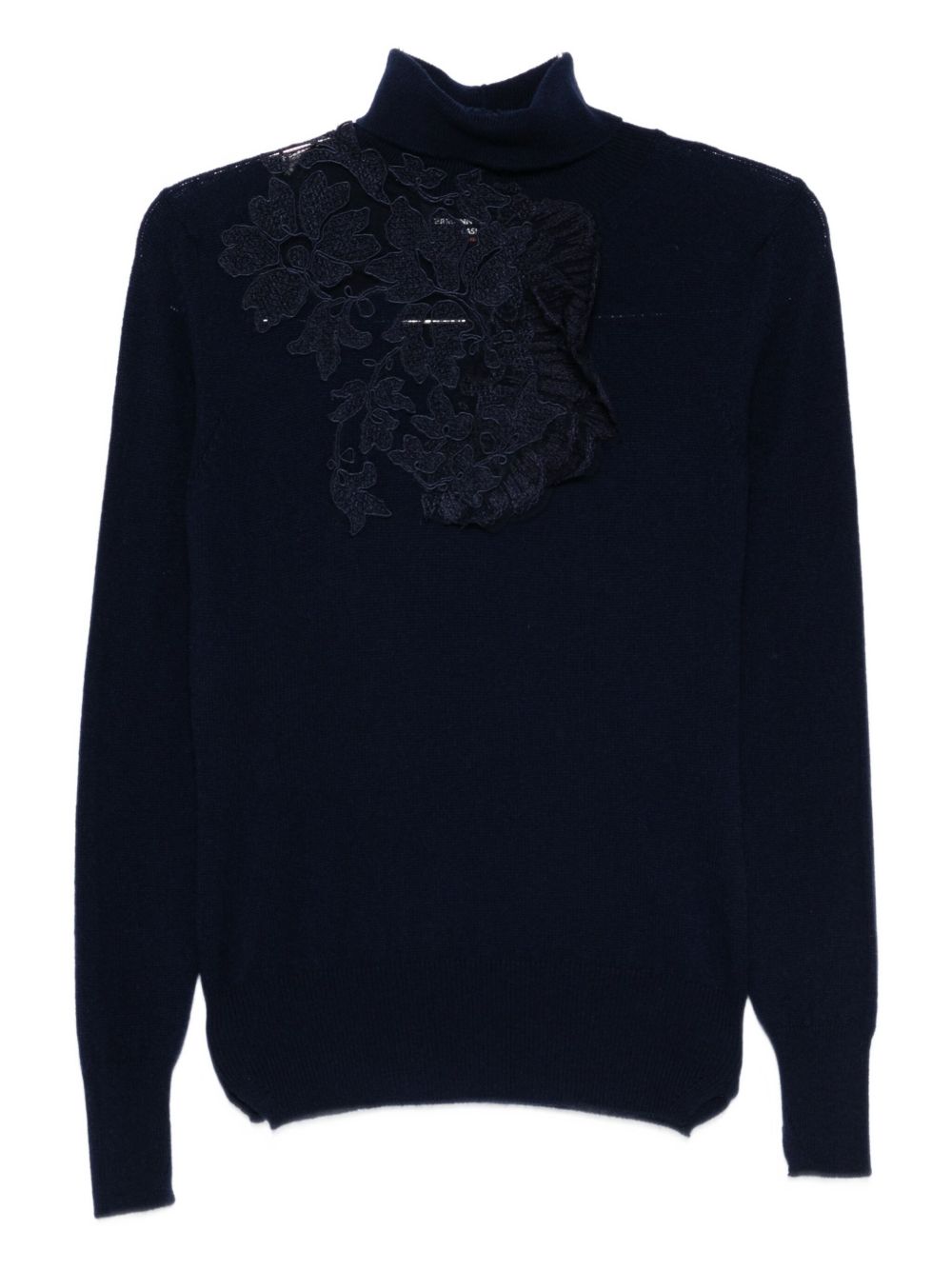 ERMANNO SCERVINO Lace Roll Neck Sweater for Women - FW25