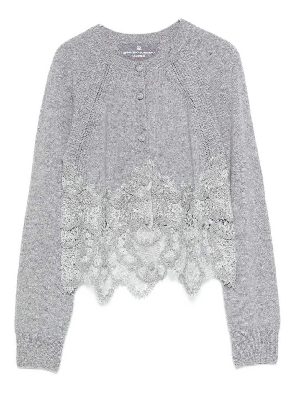 ERMANNO SCERVINO Lace Cashmere Cardigan for Women
