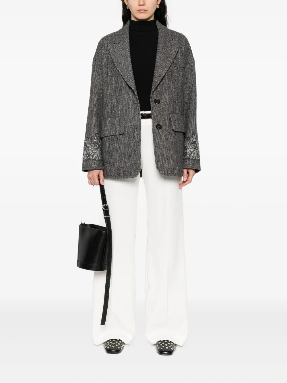 ERMANNO Chic Mini Acrylic Blend Short Coat