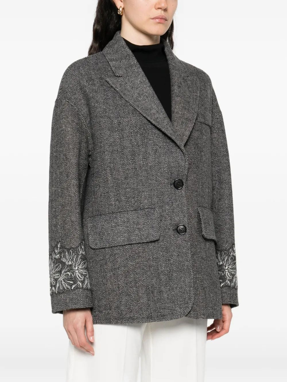 ERMANNO Chic Mini Acrylic Blend Short Coat