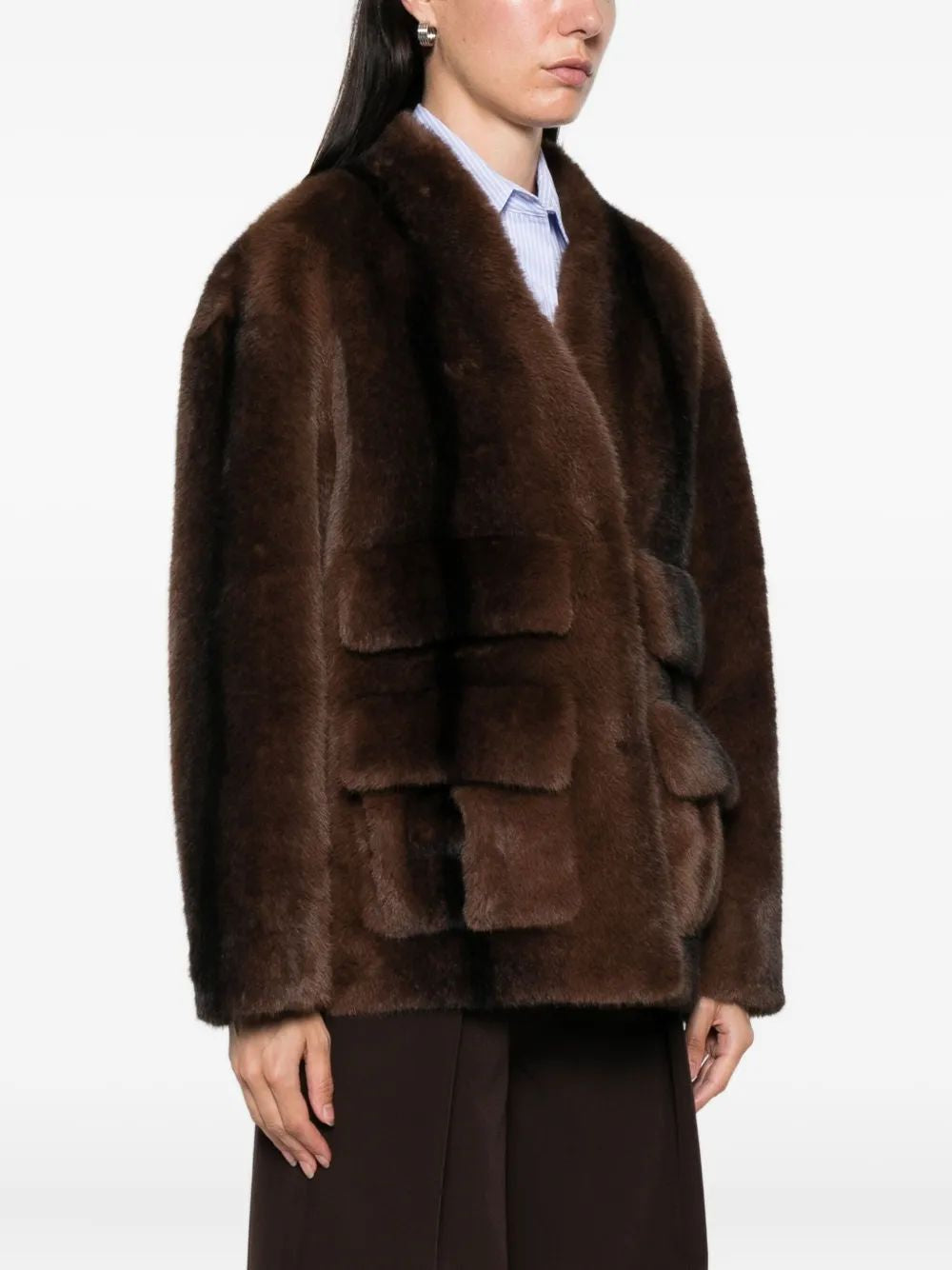 ERMANNO Women's Mini Polyester Overcoat